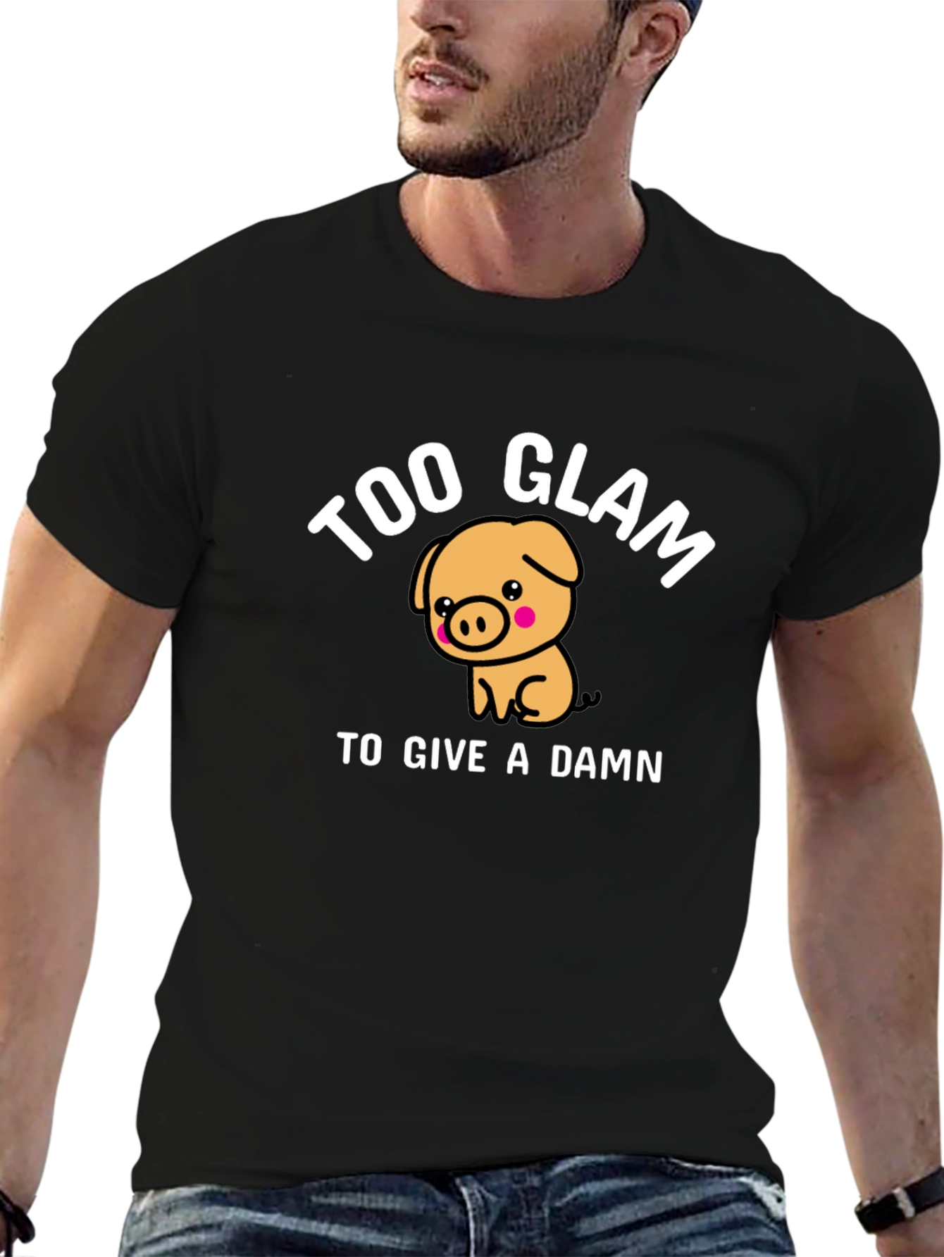 Too Glam Pig Graphic T-Shirt
