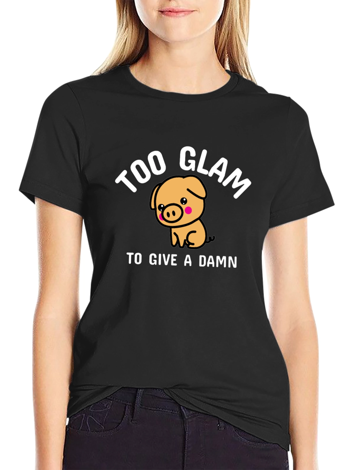 Too Glam Pig Graphic T-Shirt