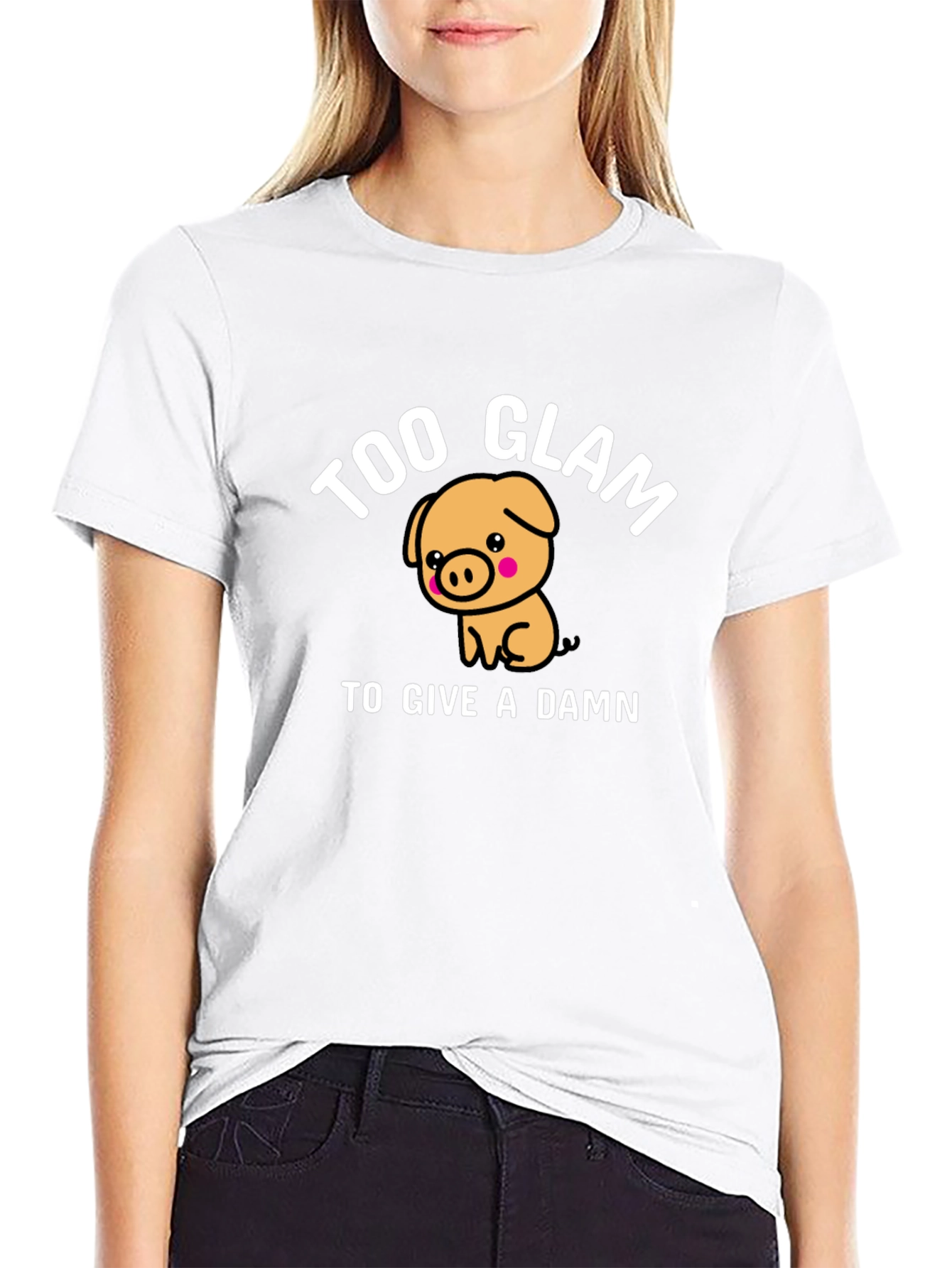 Too Glam Pig Graphic T-Shirt