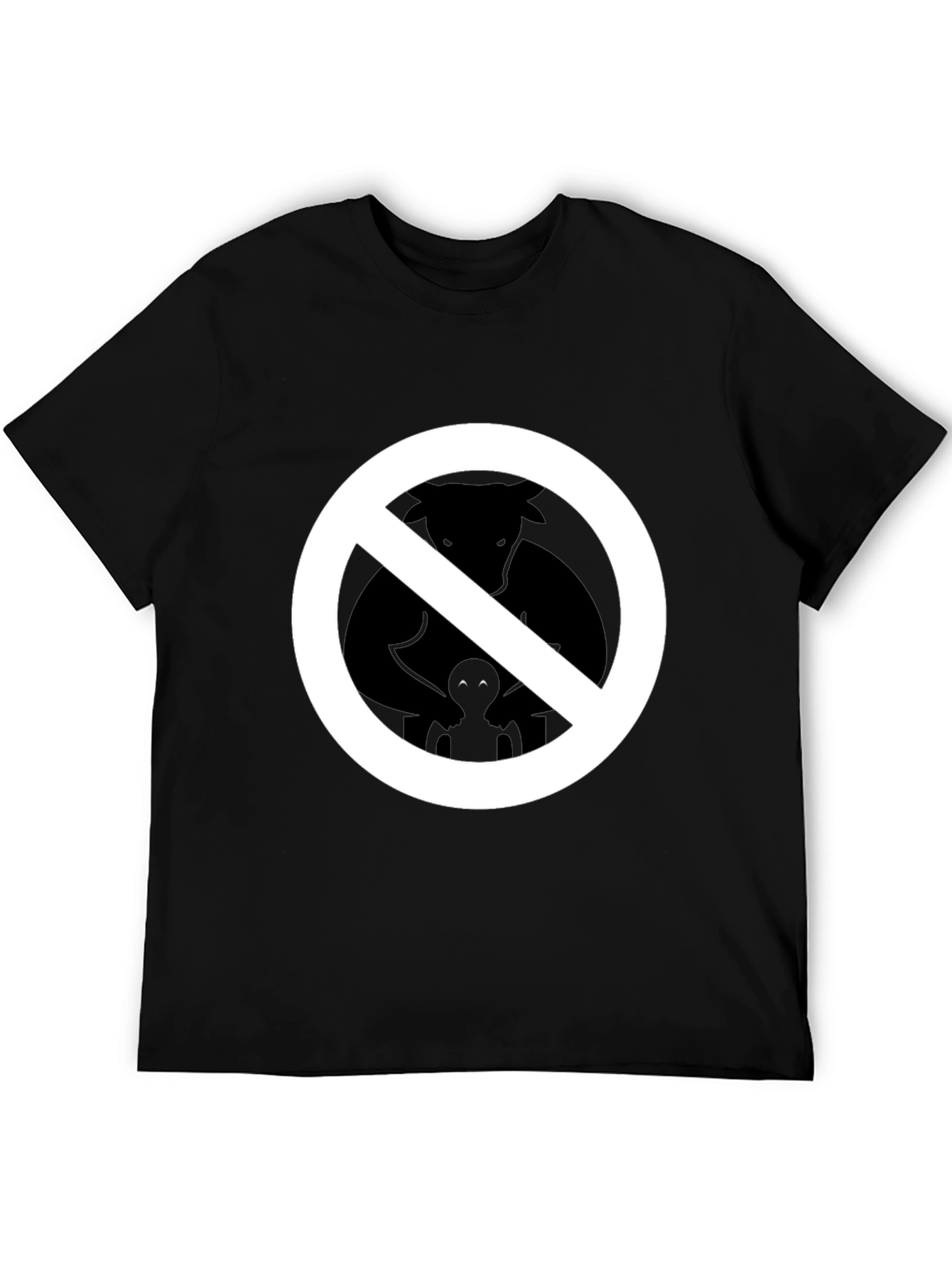 No Furries Black Graphic Tee