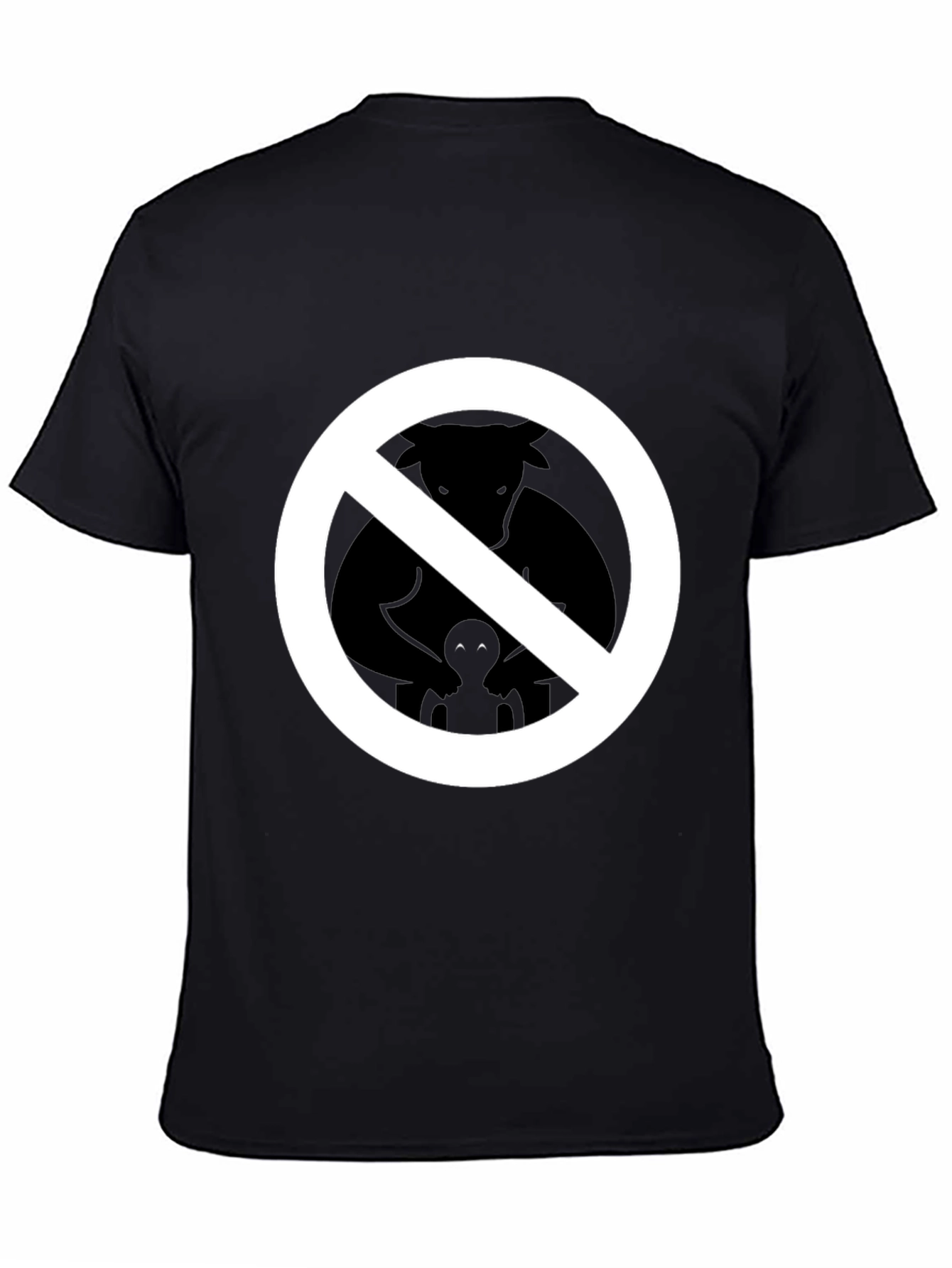 No Furries Black Graphic Tee