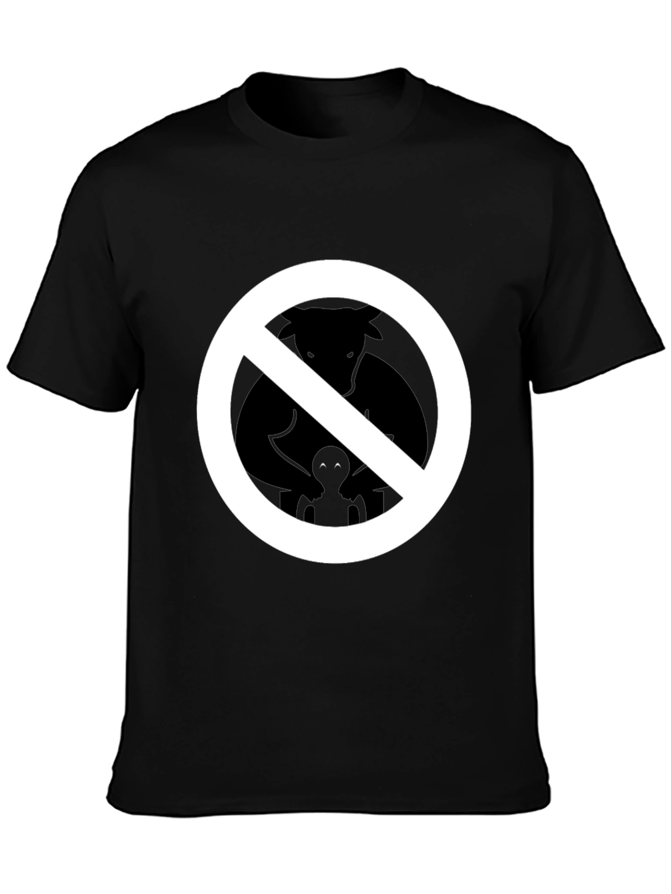 No Furries Black Graphic Tee