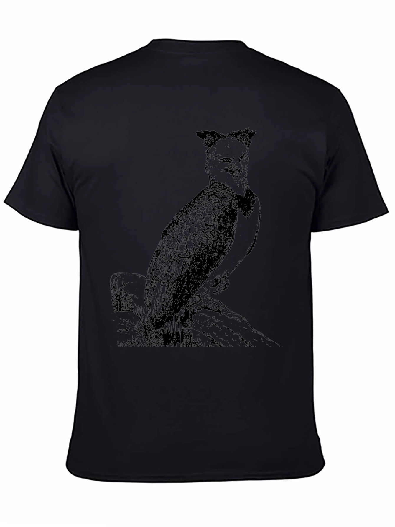 Black Graphic Tee - Philippine Eagle Design