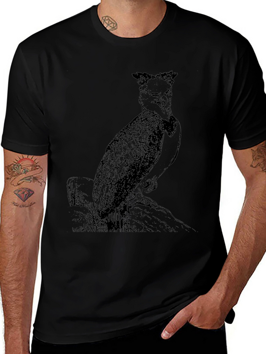 Black Graphic Tee - Philippine Eagle Design