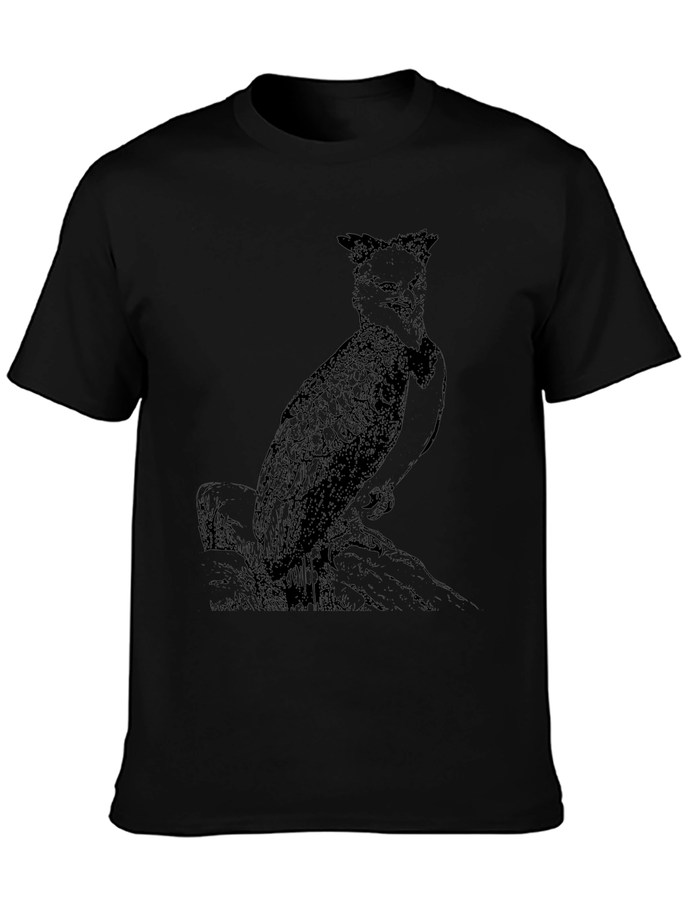 Black Graphic Tee - Philippine Eagle Design