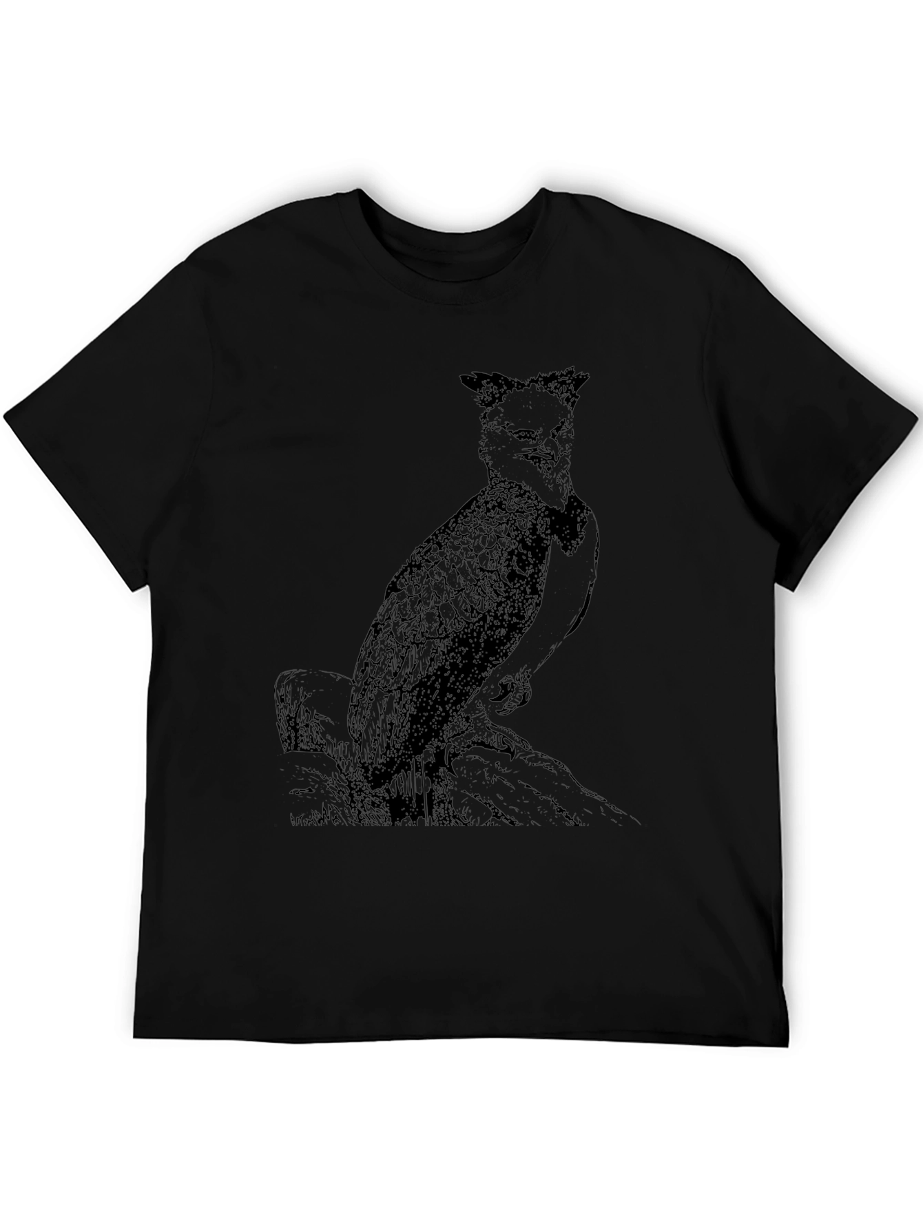 Black Graphic Tee - Philippine Eagle Design