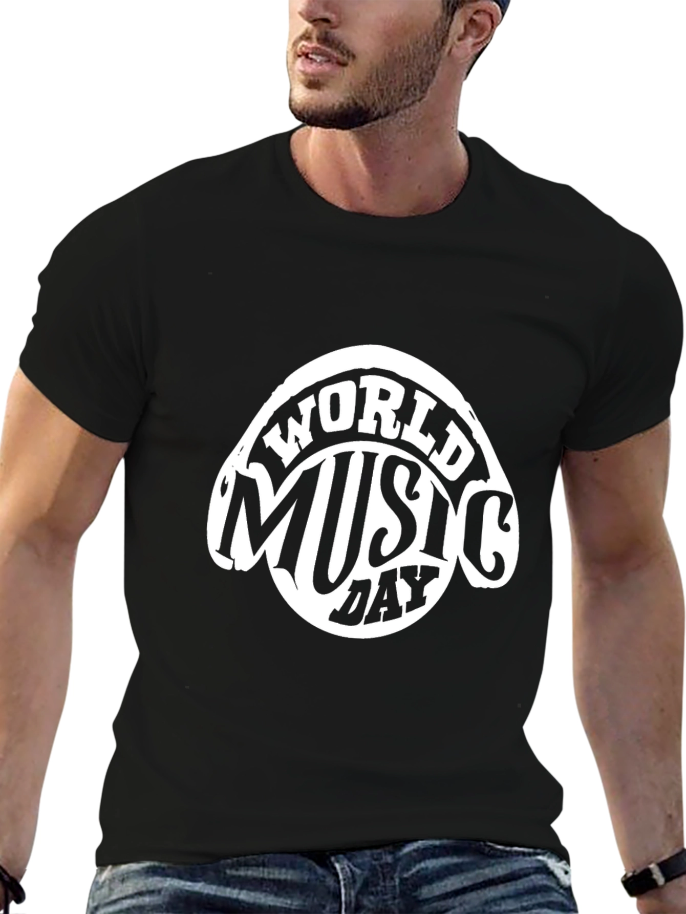 World Music Day Graphic Tee - Black