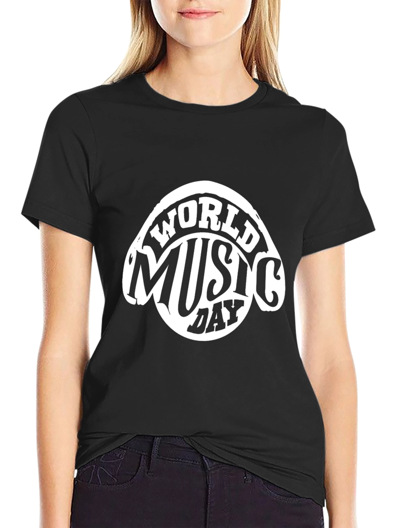 World Music Day Graphic Tee - Black