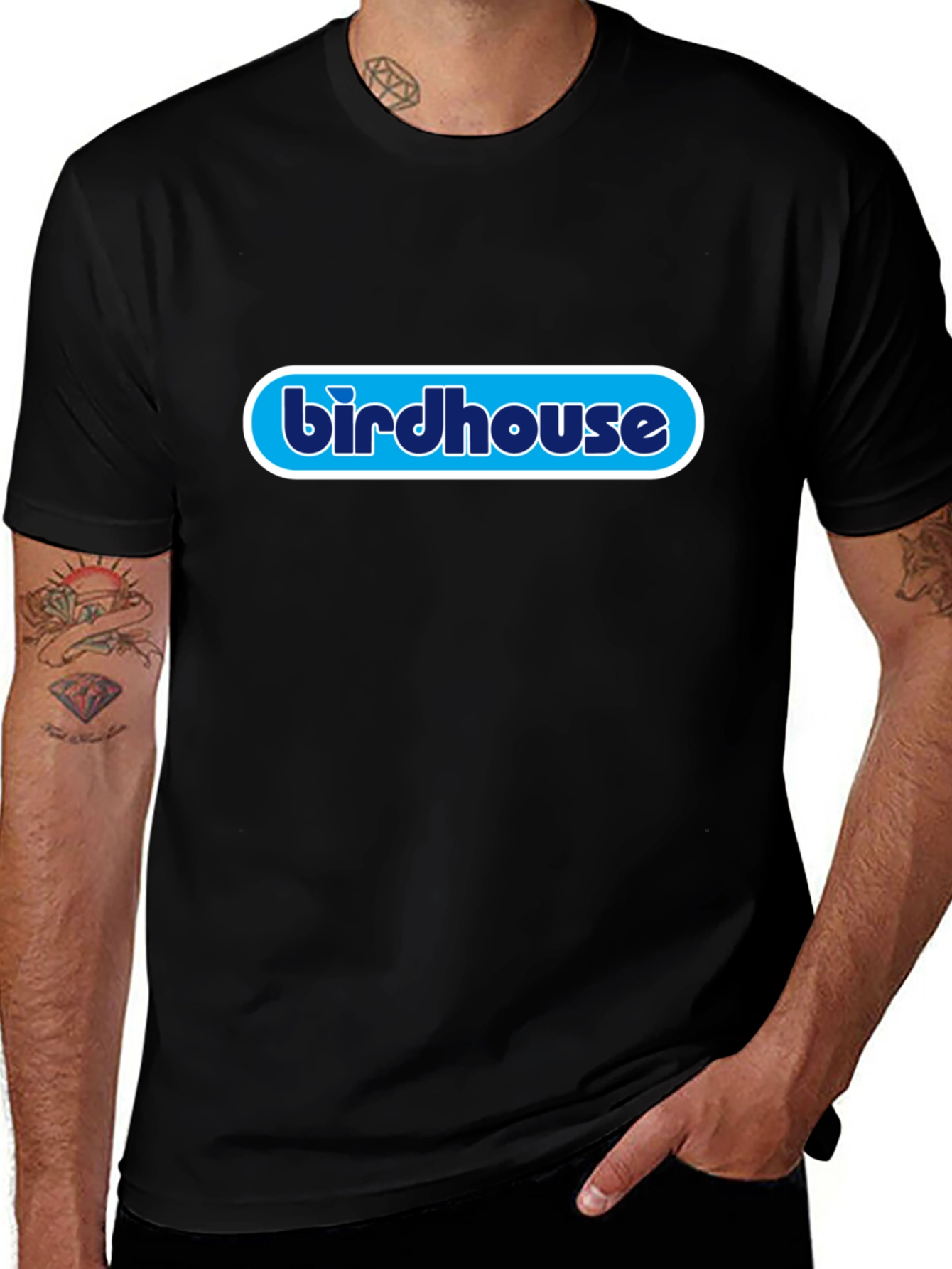 Birdhouse Logo Black T-Shirt