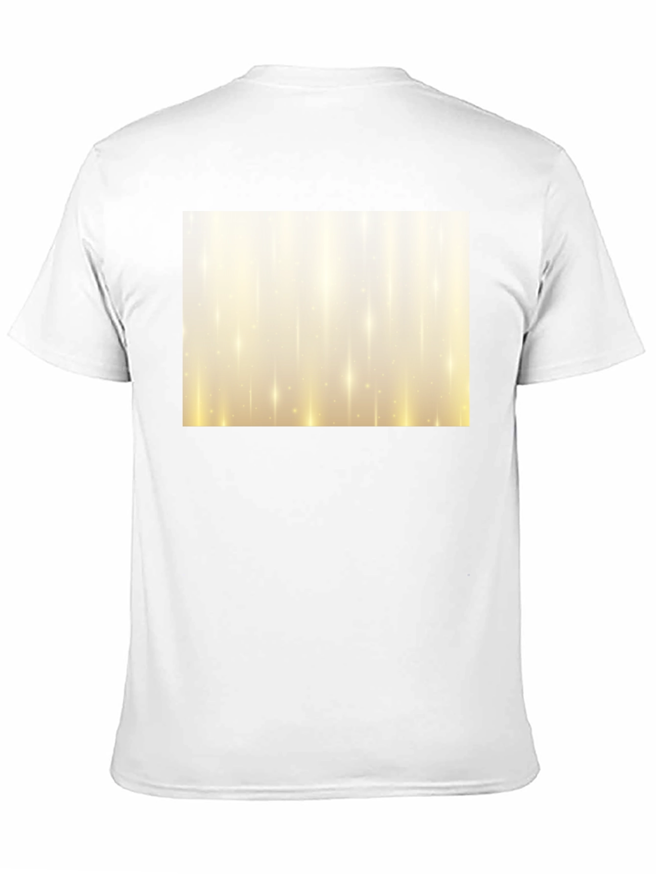 Mens Black Graphic T-Shirt - Golden Light