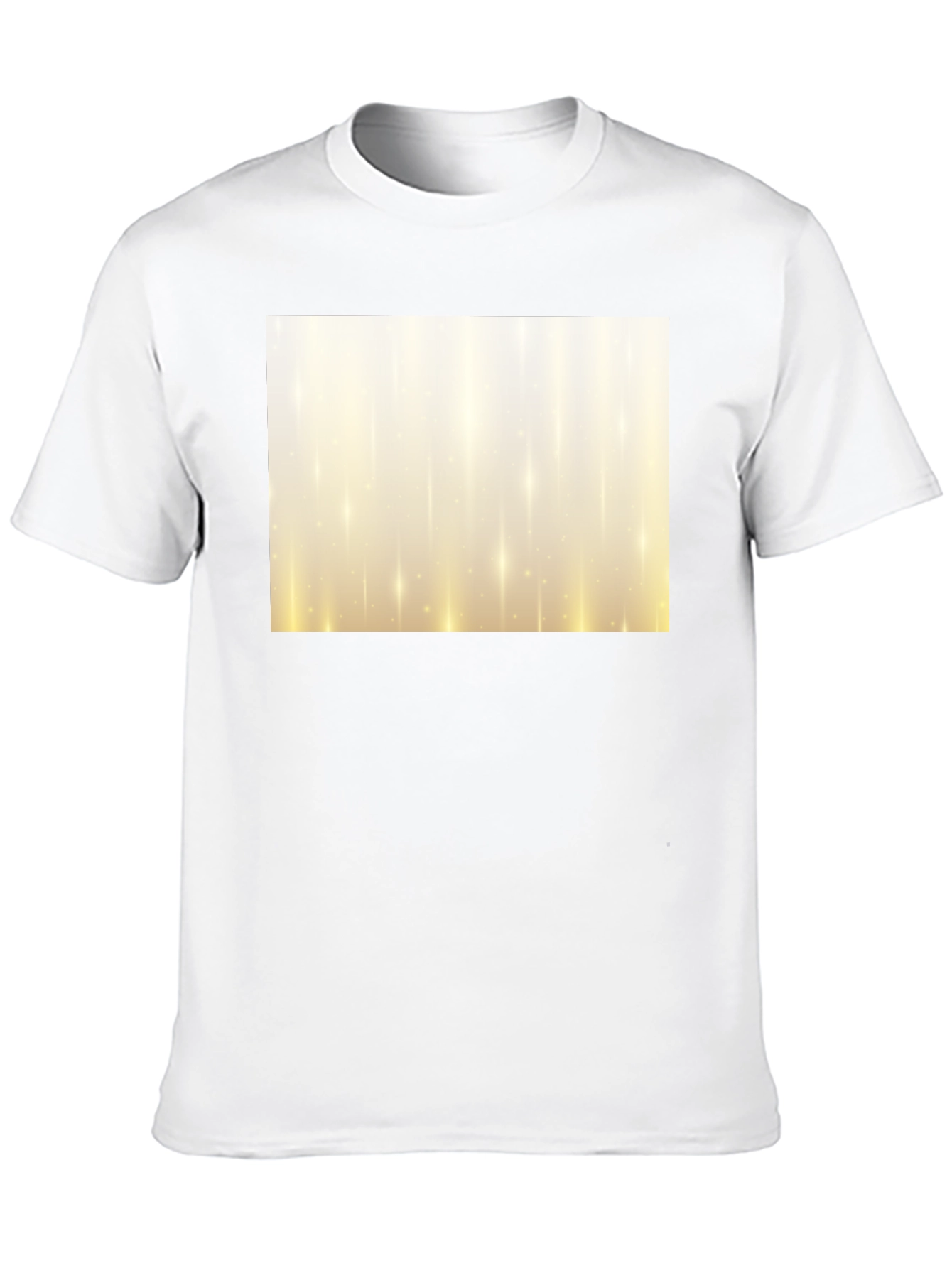 Mens Black Graphic T-Shirt - Golden Light