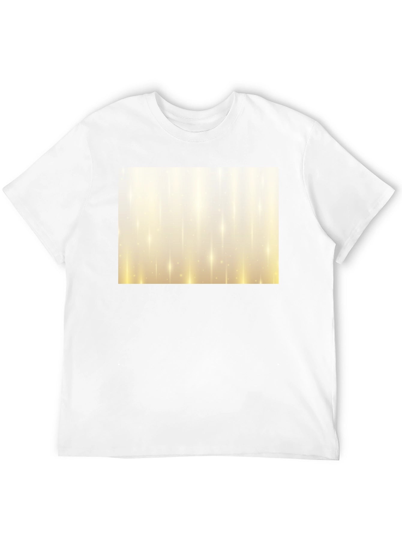 Mens Black Graphic T-Shirt - Golden Light