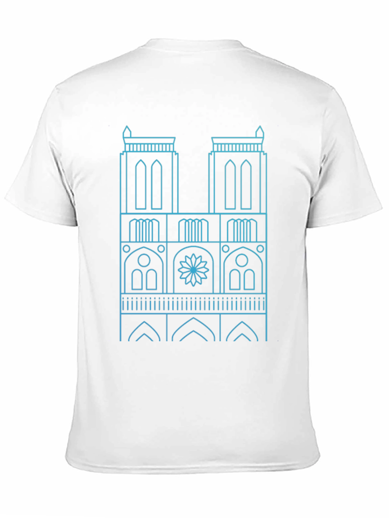 Notre Dame Cathedral Outline T-Shirt