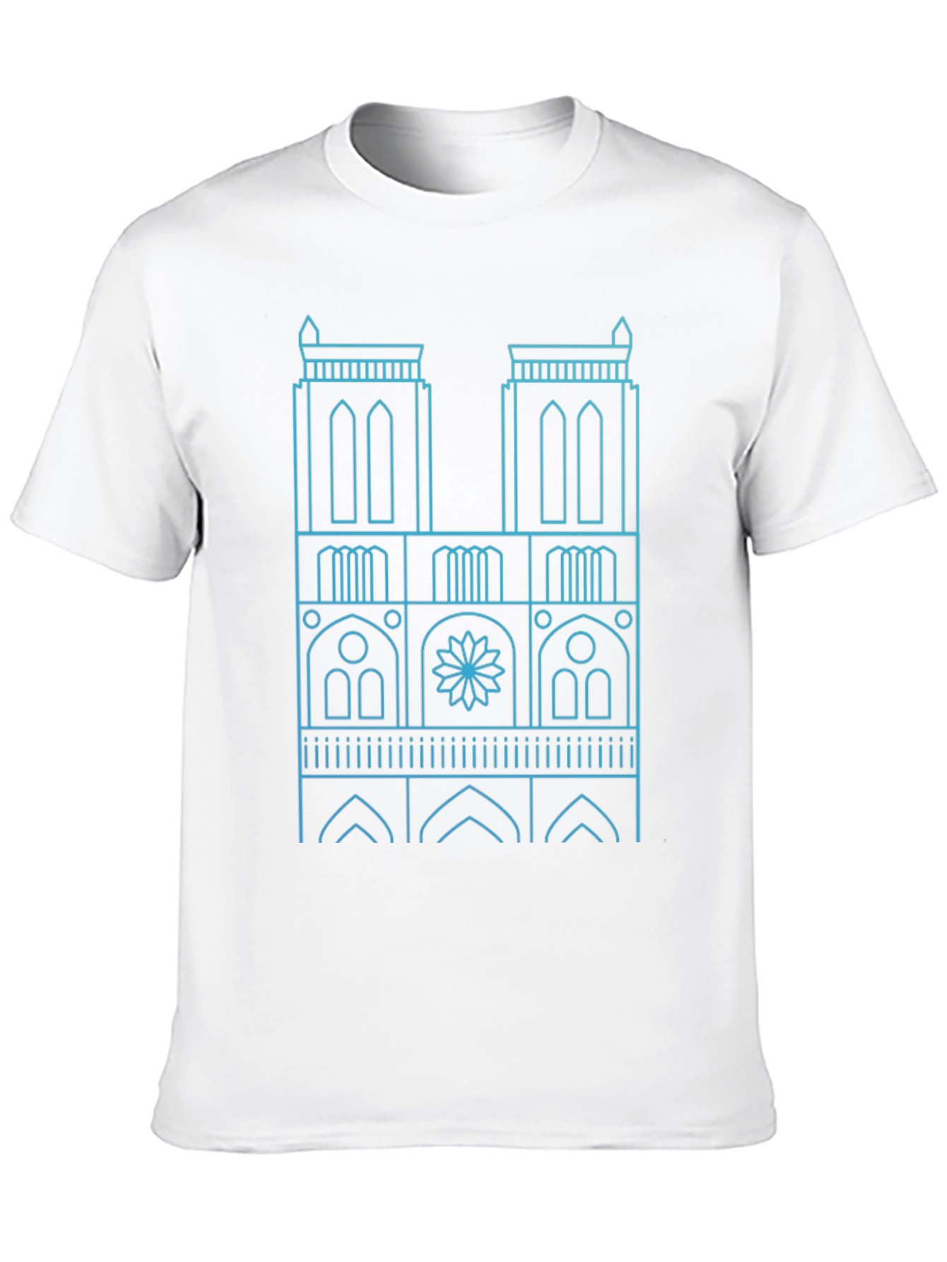 Notre Dame Cathedral Outline T-Shirt