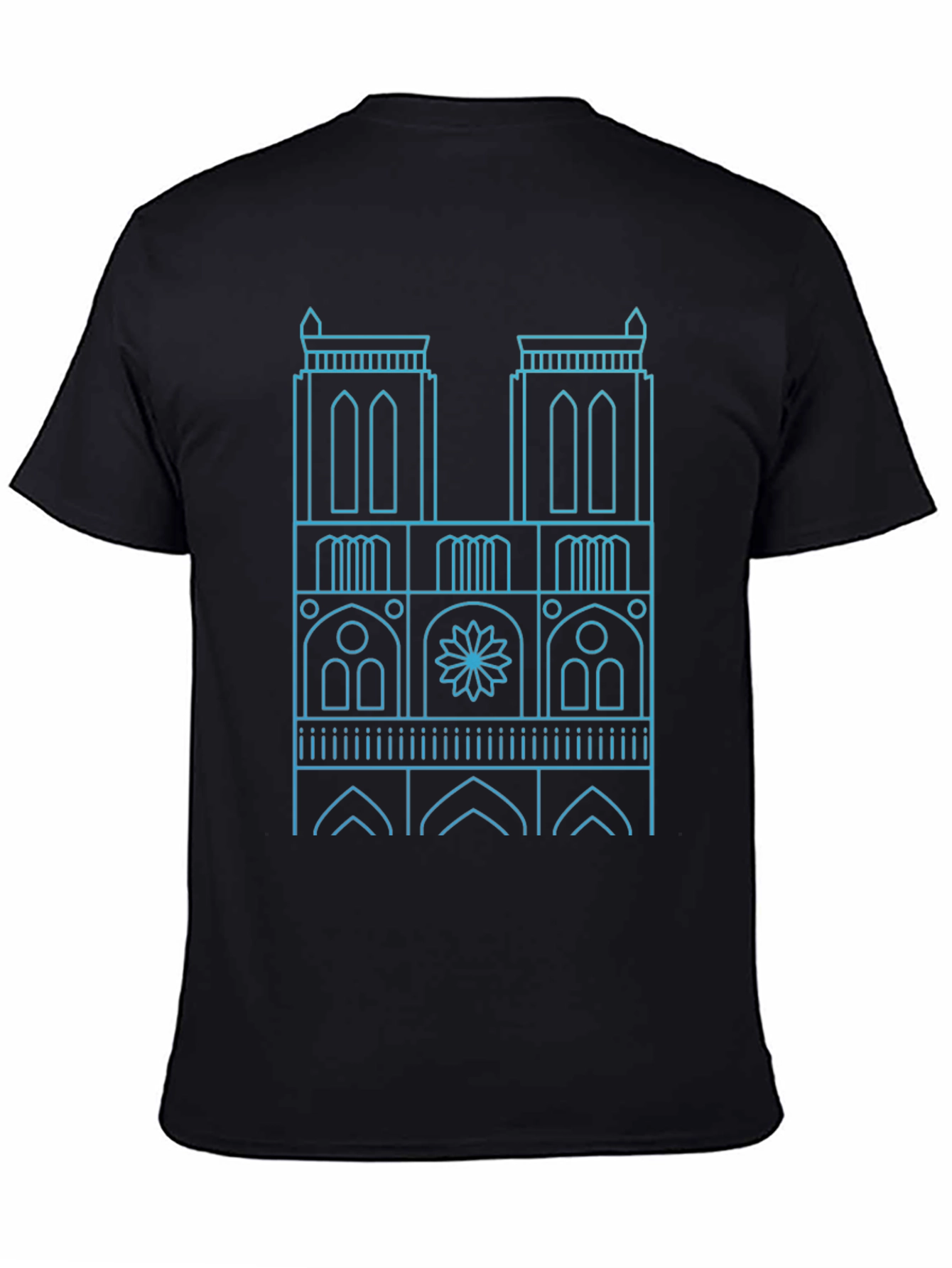 Notre Dame Cathedral Outline T-Shirt