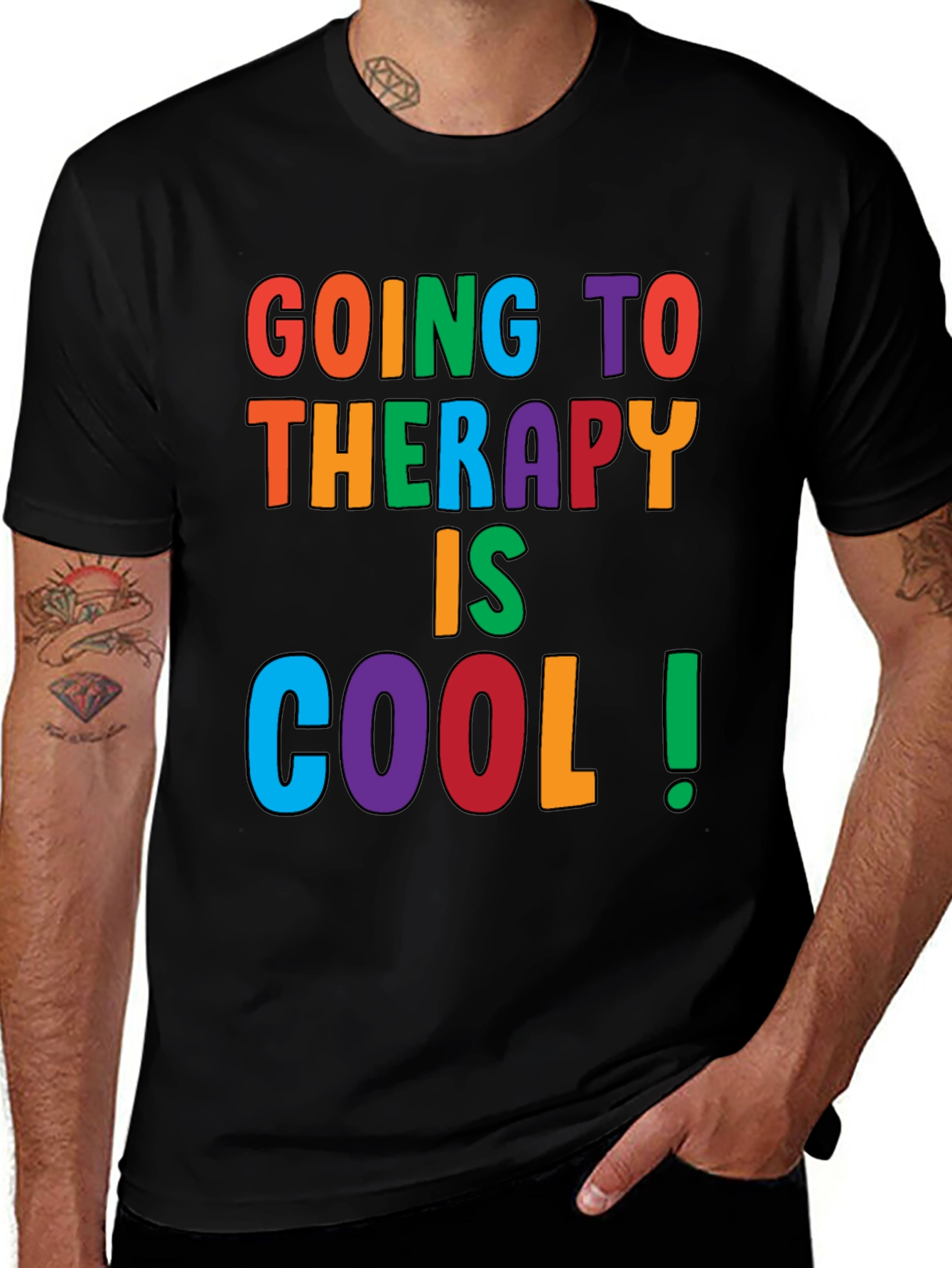 Therapy Is Cool Graphic Tee - Comfort Fit