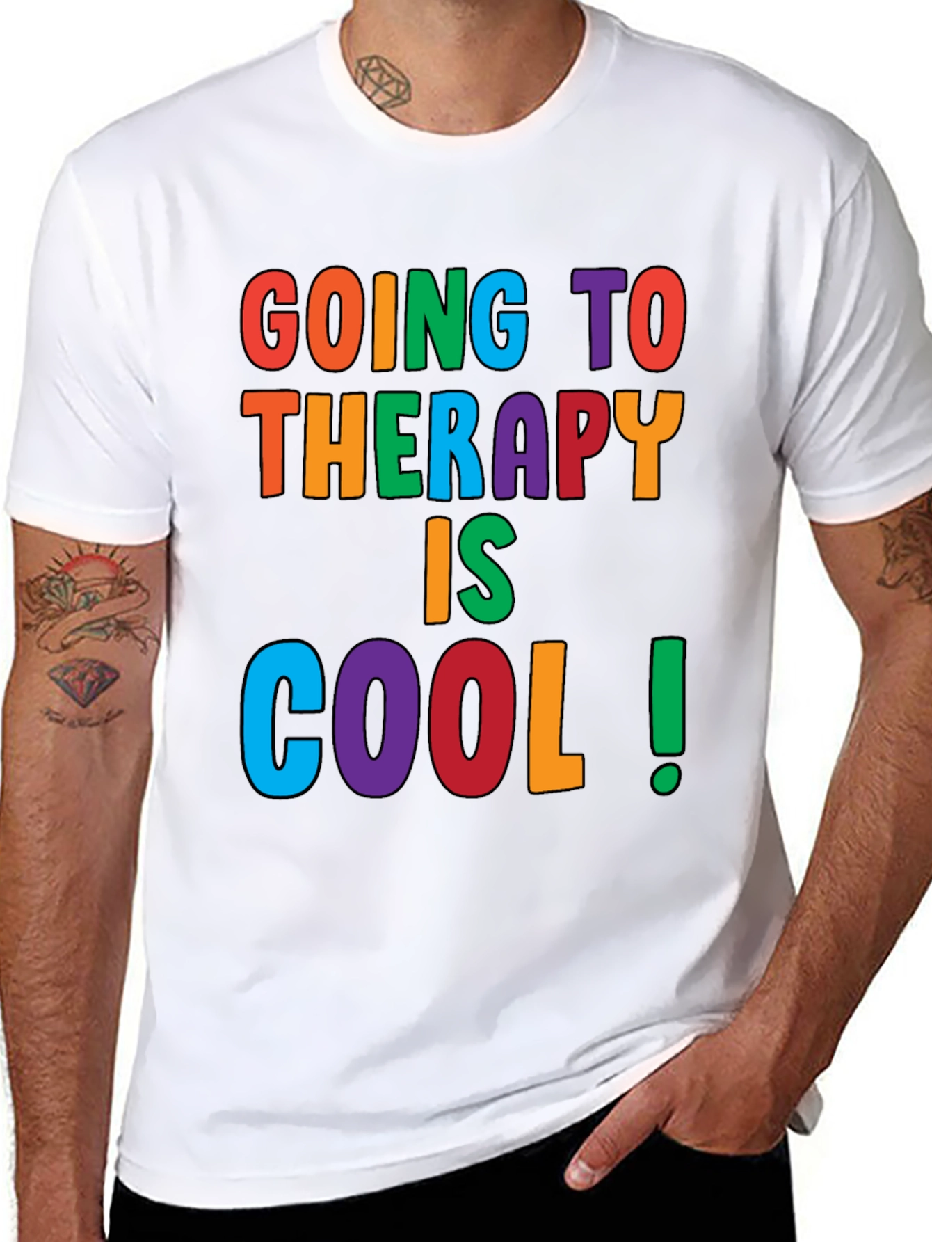 Therapy Is Cool Graphic Tee - Comfort Fit