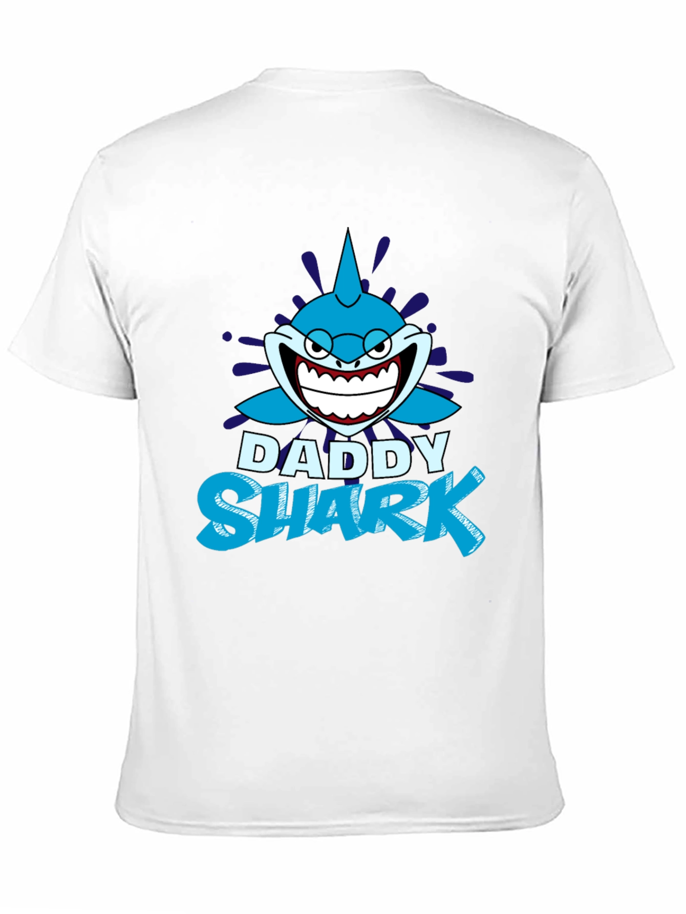 Daddy Shark Graphic T-Shirt - Black