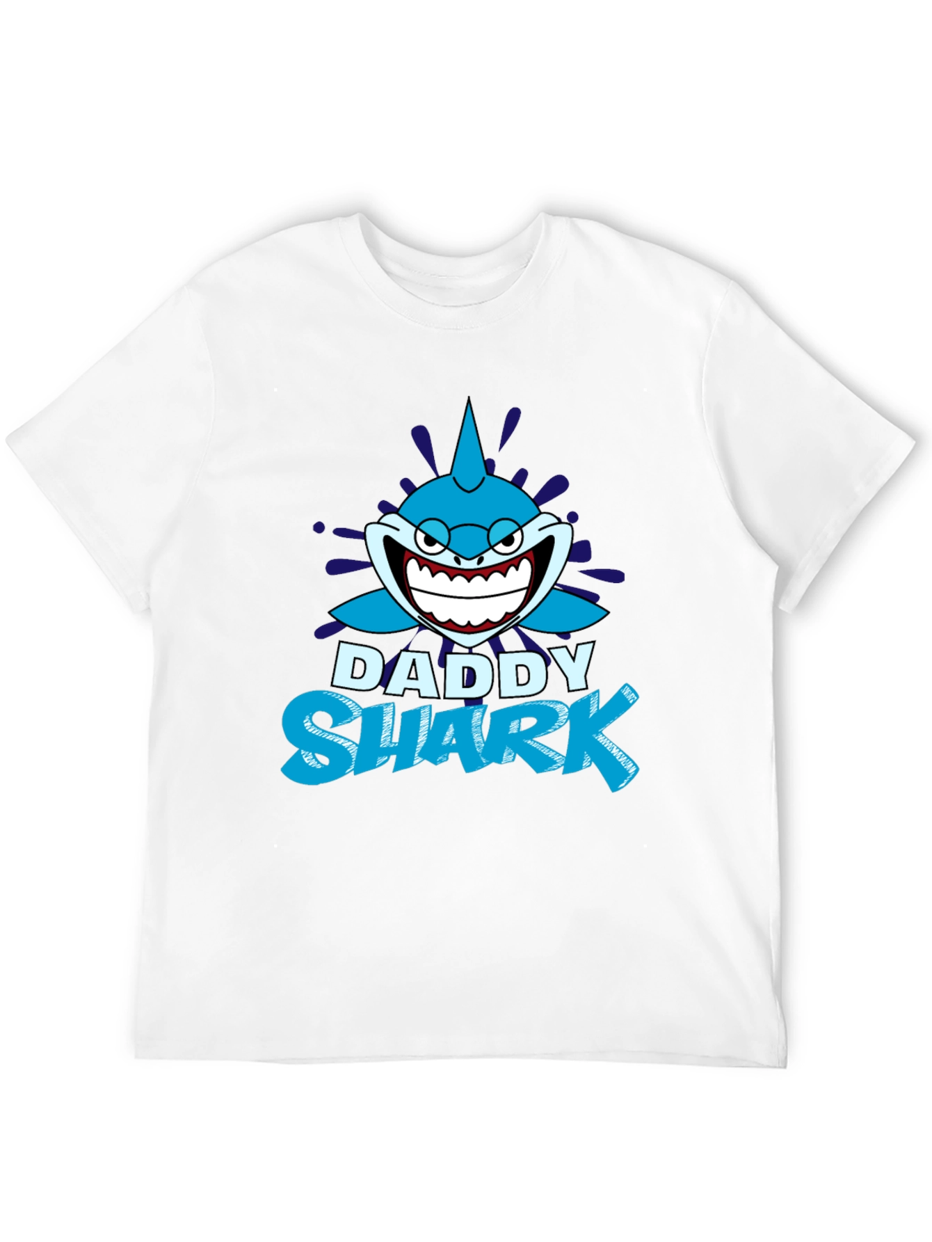 Daddy Shark Graphic T-Shirt - Black