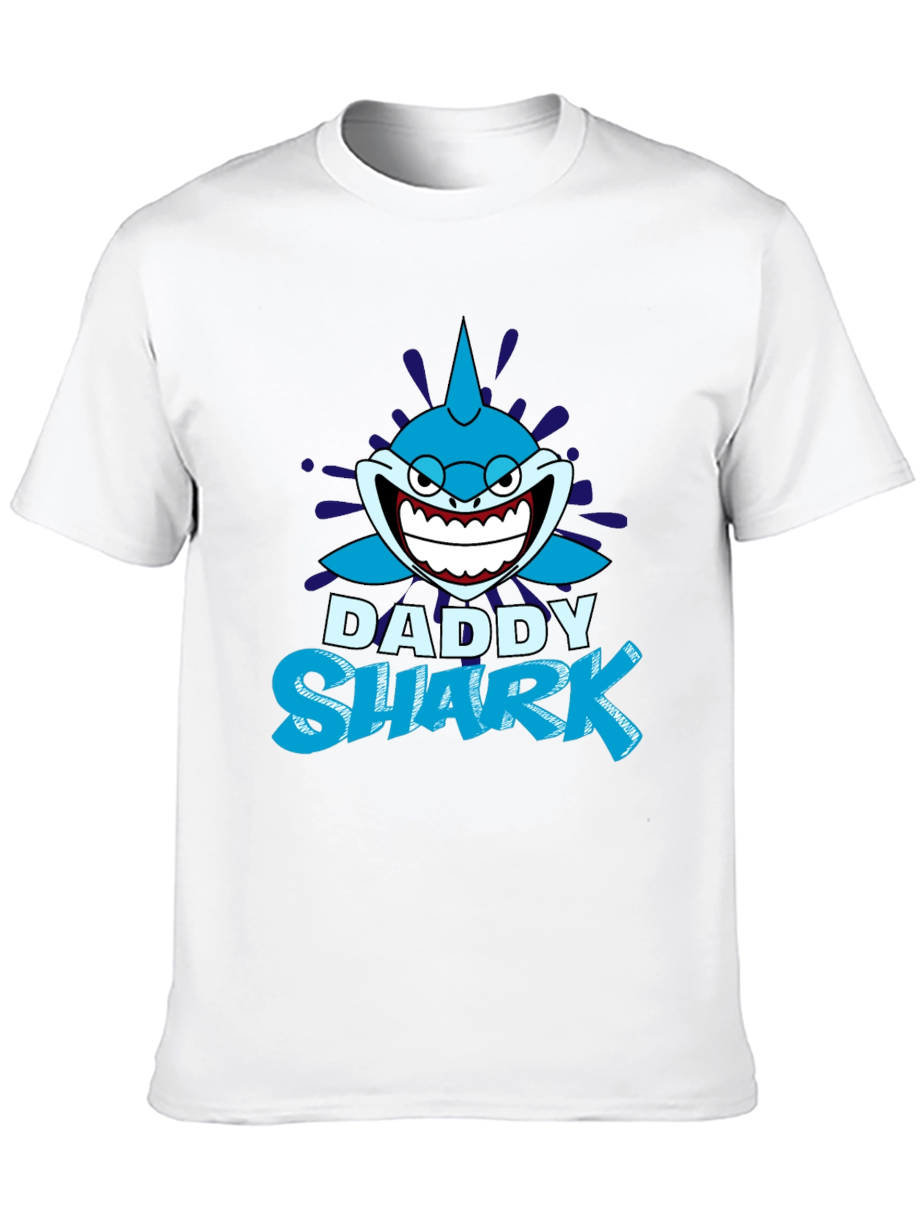 Daddy Shark Graphic T-Shirt - Black