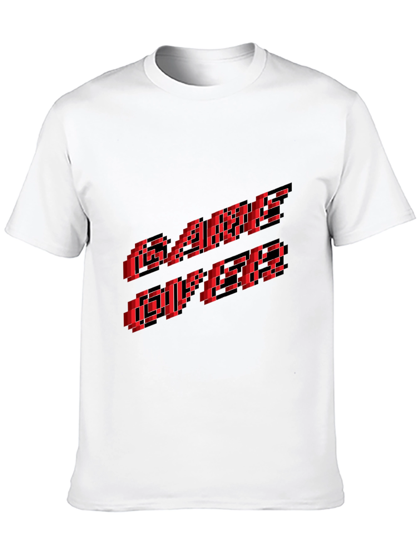 Pixel Game Over Graphic Black T-Shirt