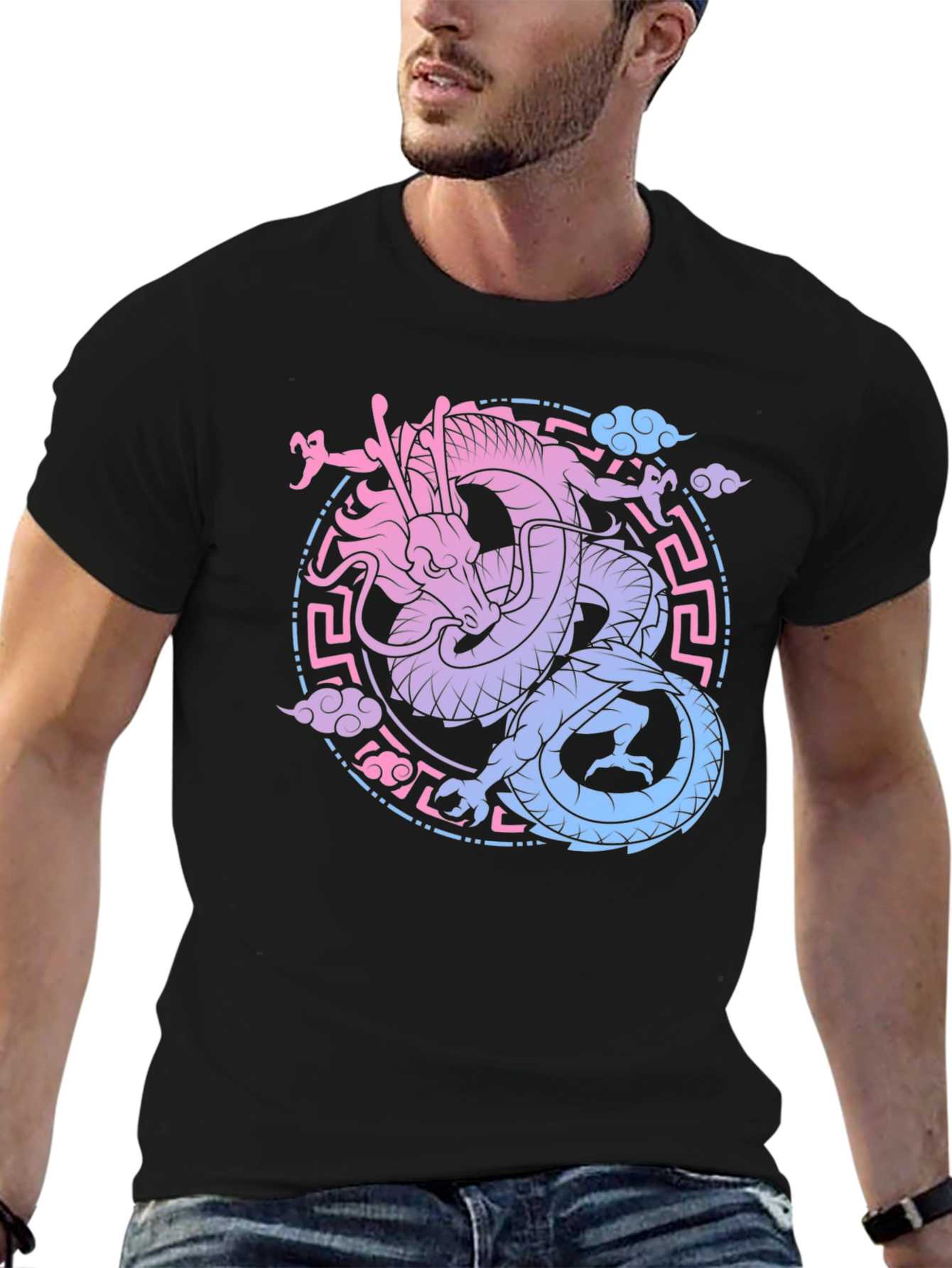 Dragon Graphic Black Tee