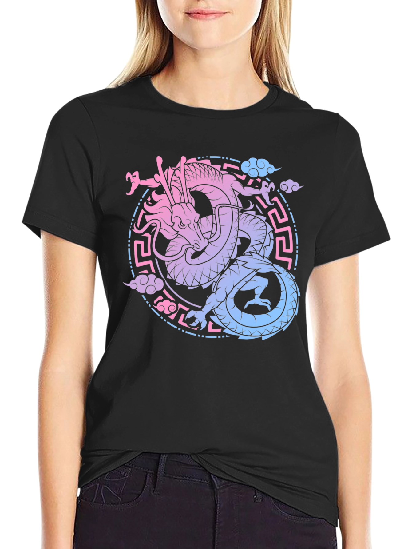 Dragon Graphic Black Tee