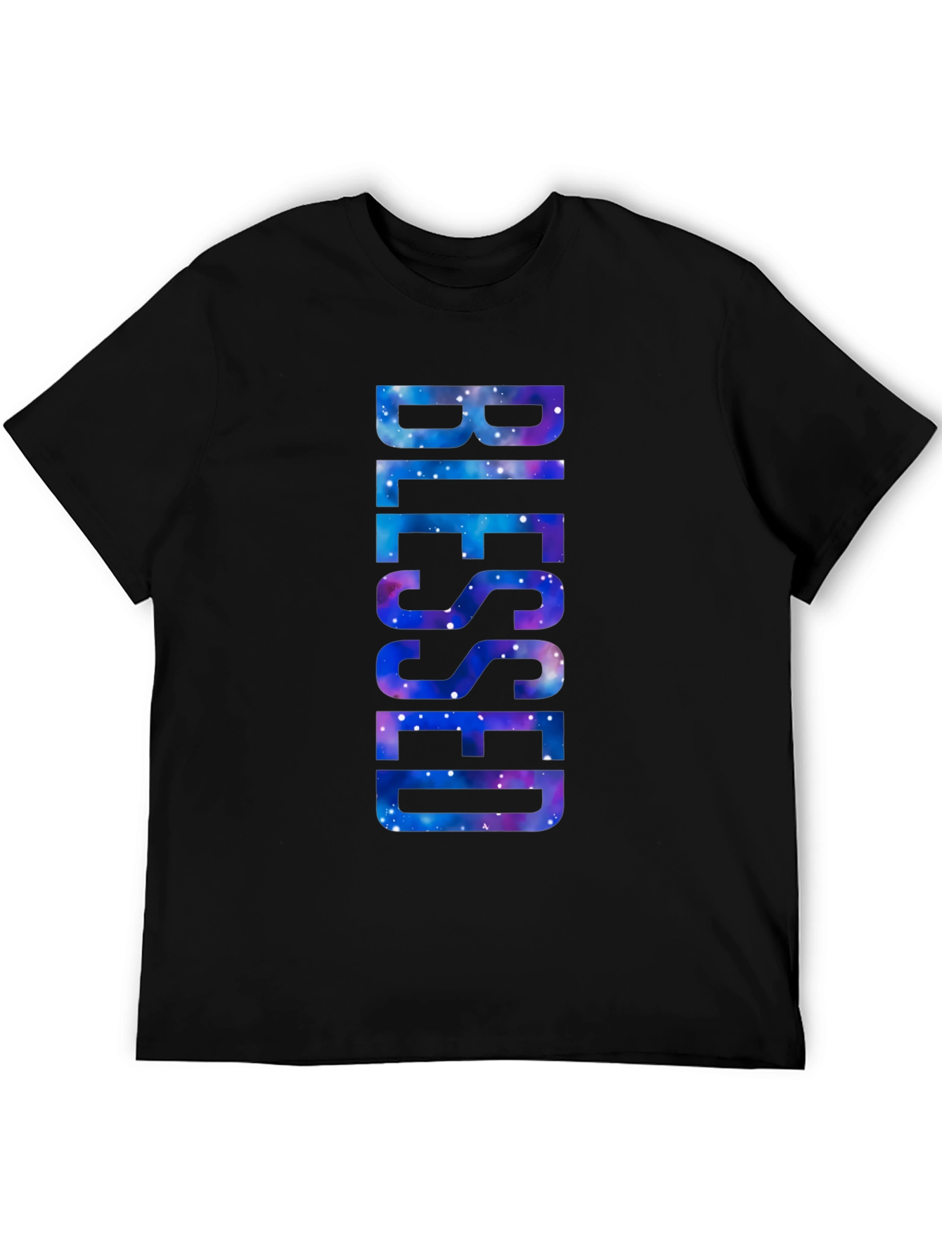 Blessed Galaxy Graphic T-Shirt - Black