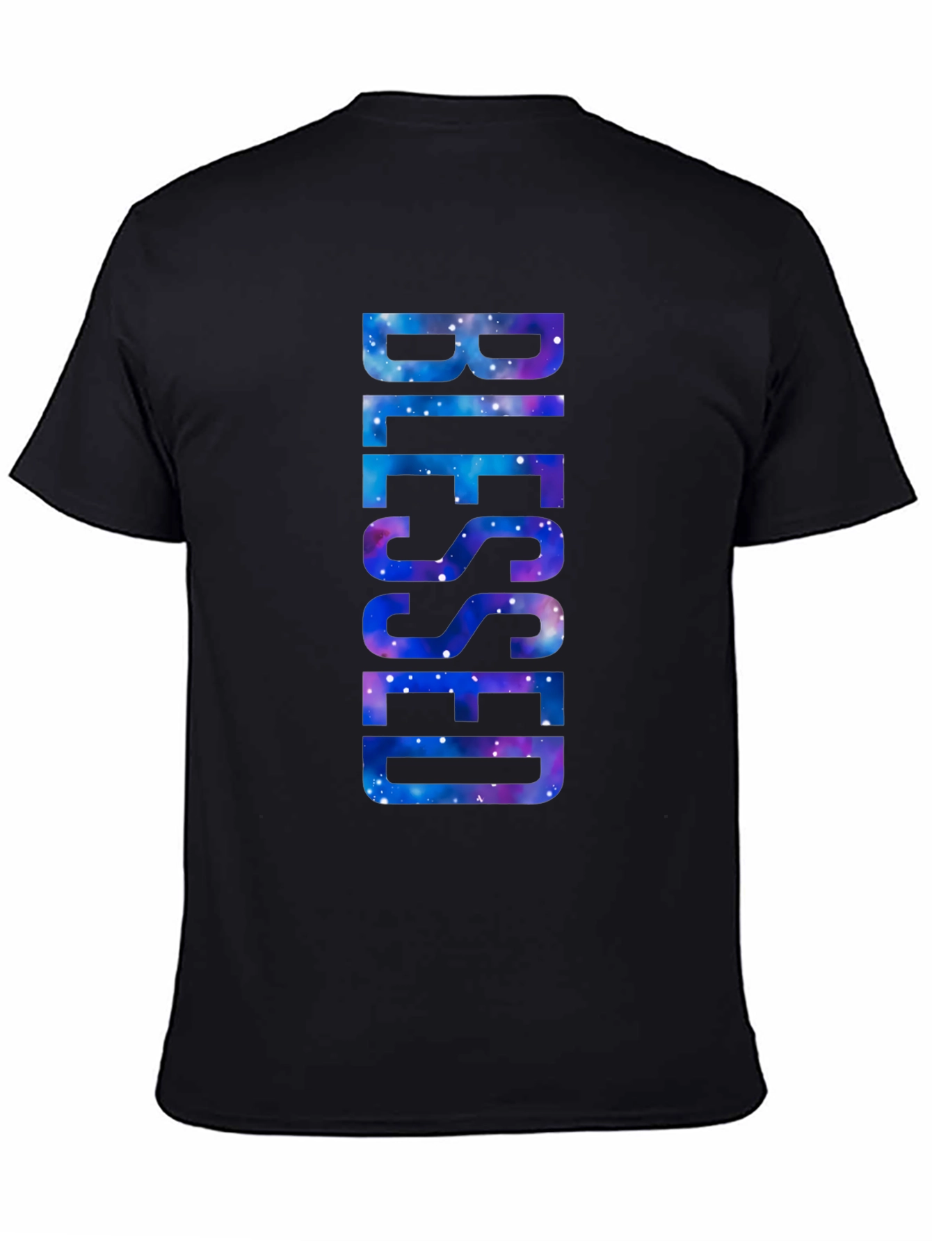 Blessed Galaxy Graphic T-Shirt - Black