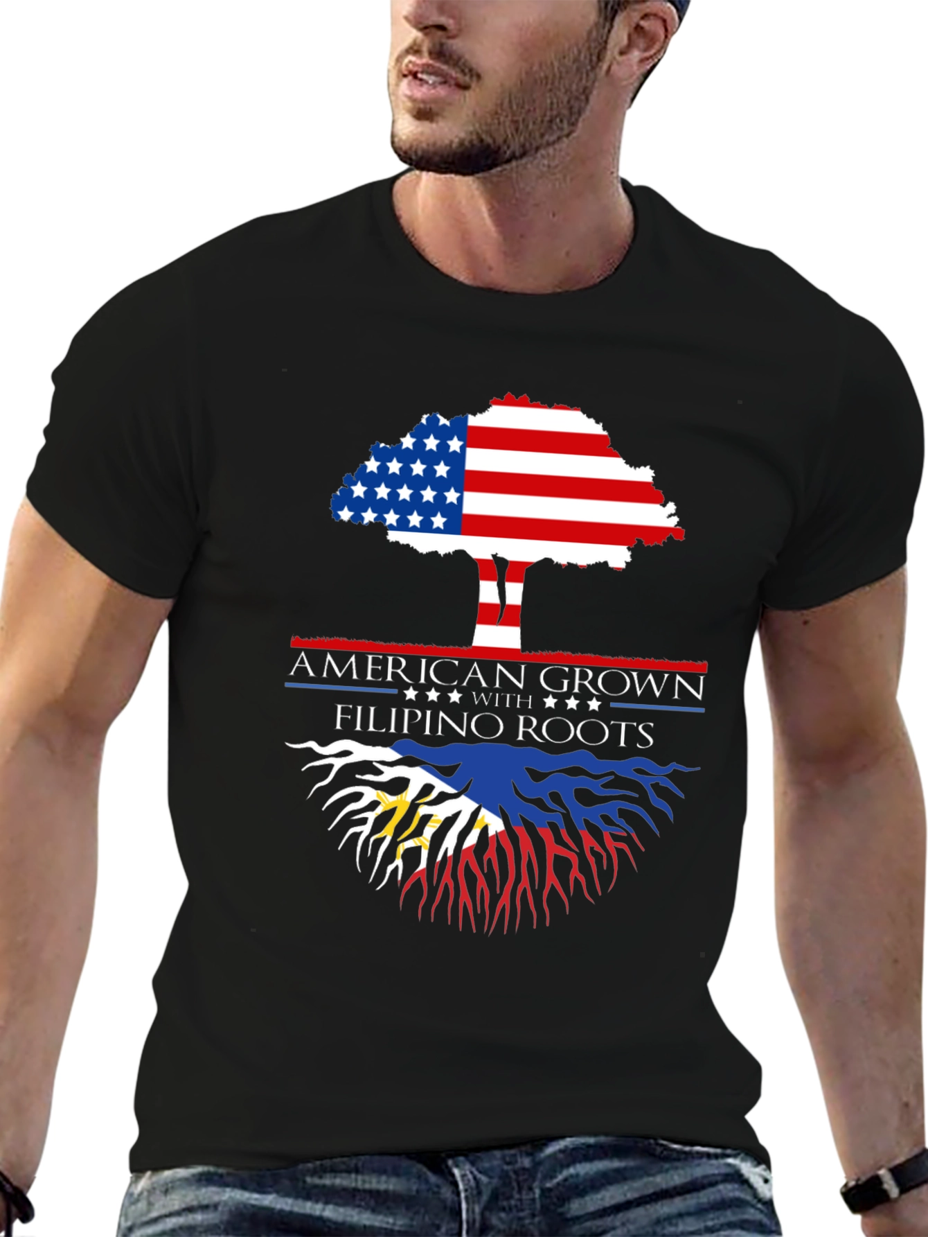 American Grown with Filipino Roots T-Shirt