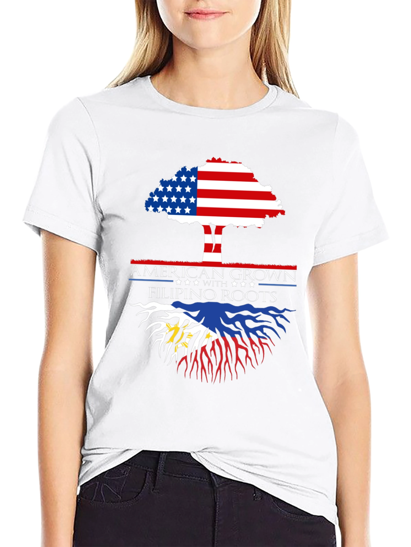 American Grown with Filipino Roots T-Shirt