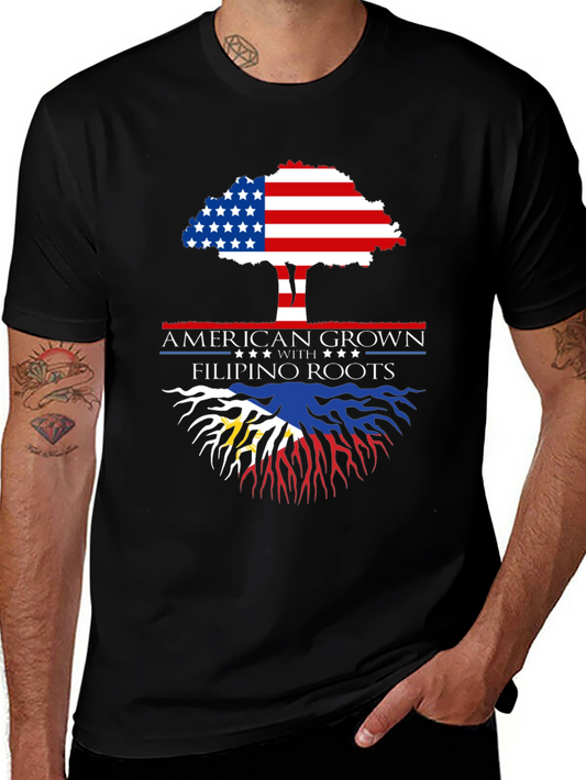American Grown with Filipino Roots T-Shirt