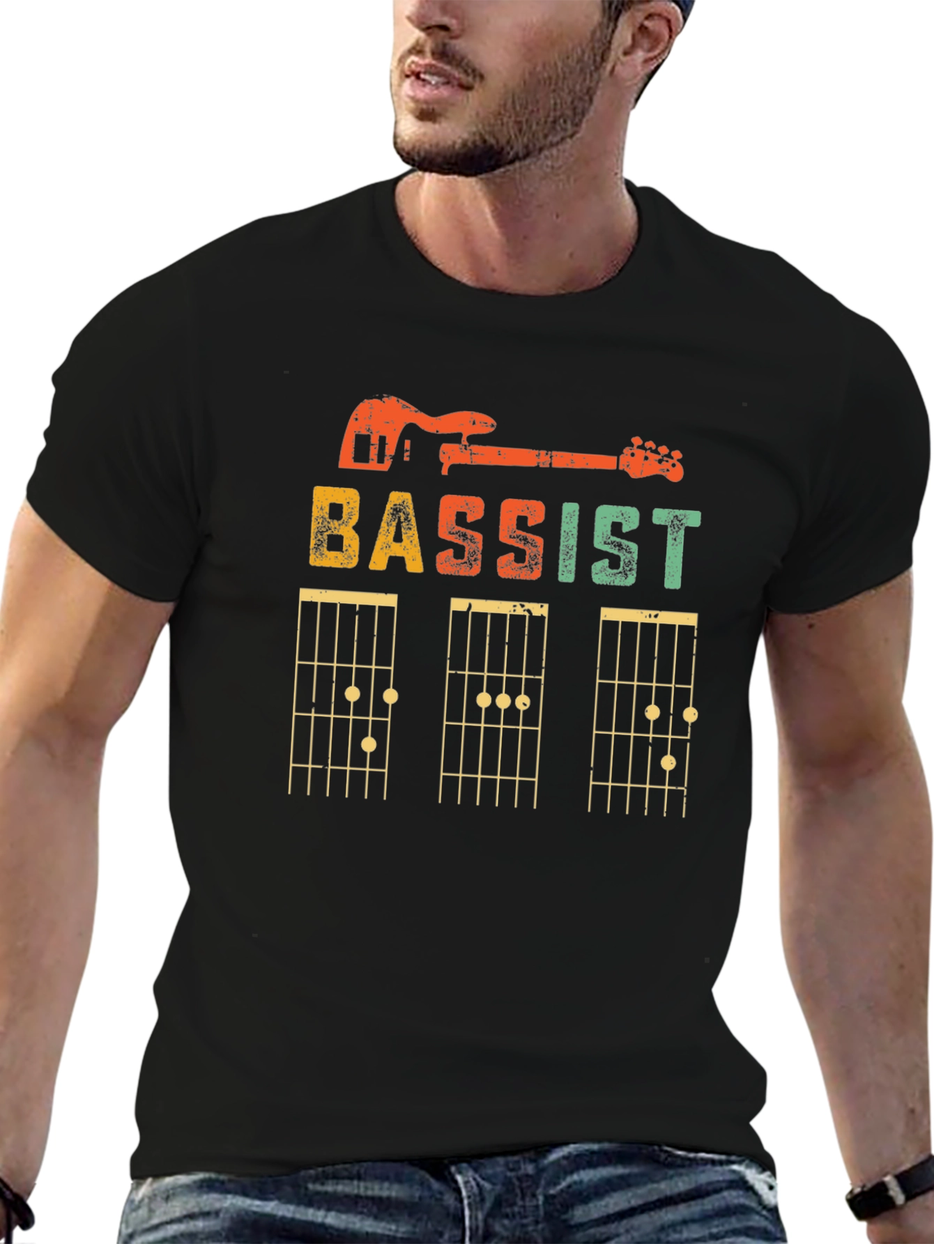 Bassist Guitar Chord T-Shirt - Music Lover Tee