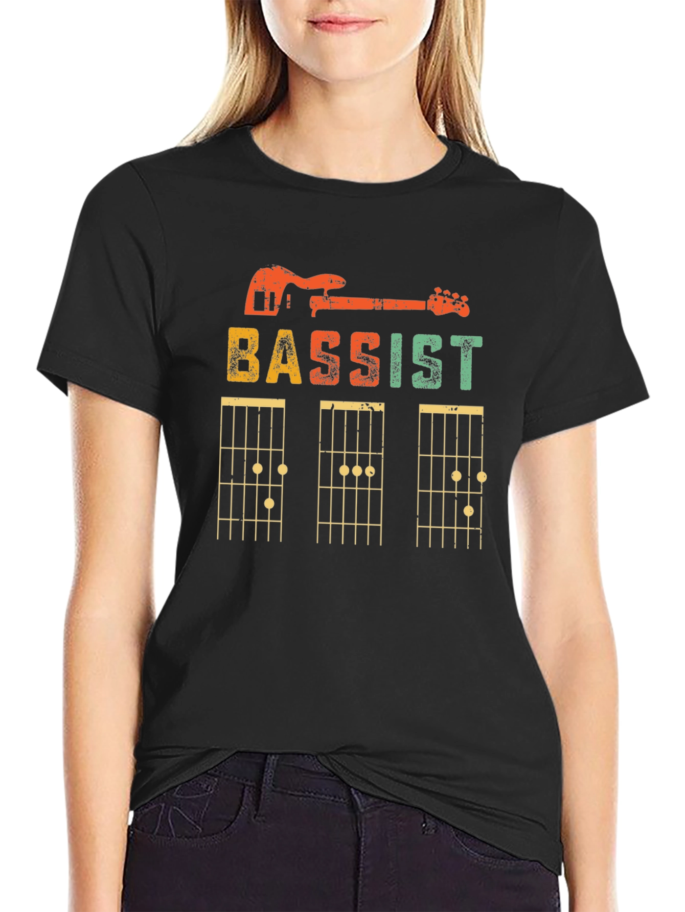Bassist Guitar Chord T-Shirt - Music Lover Tee