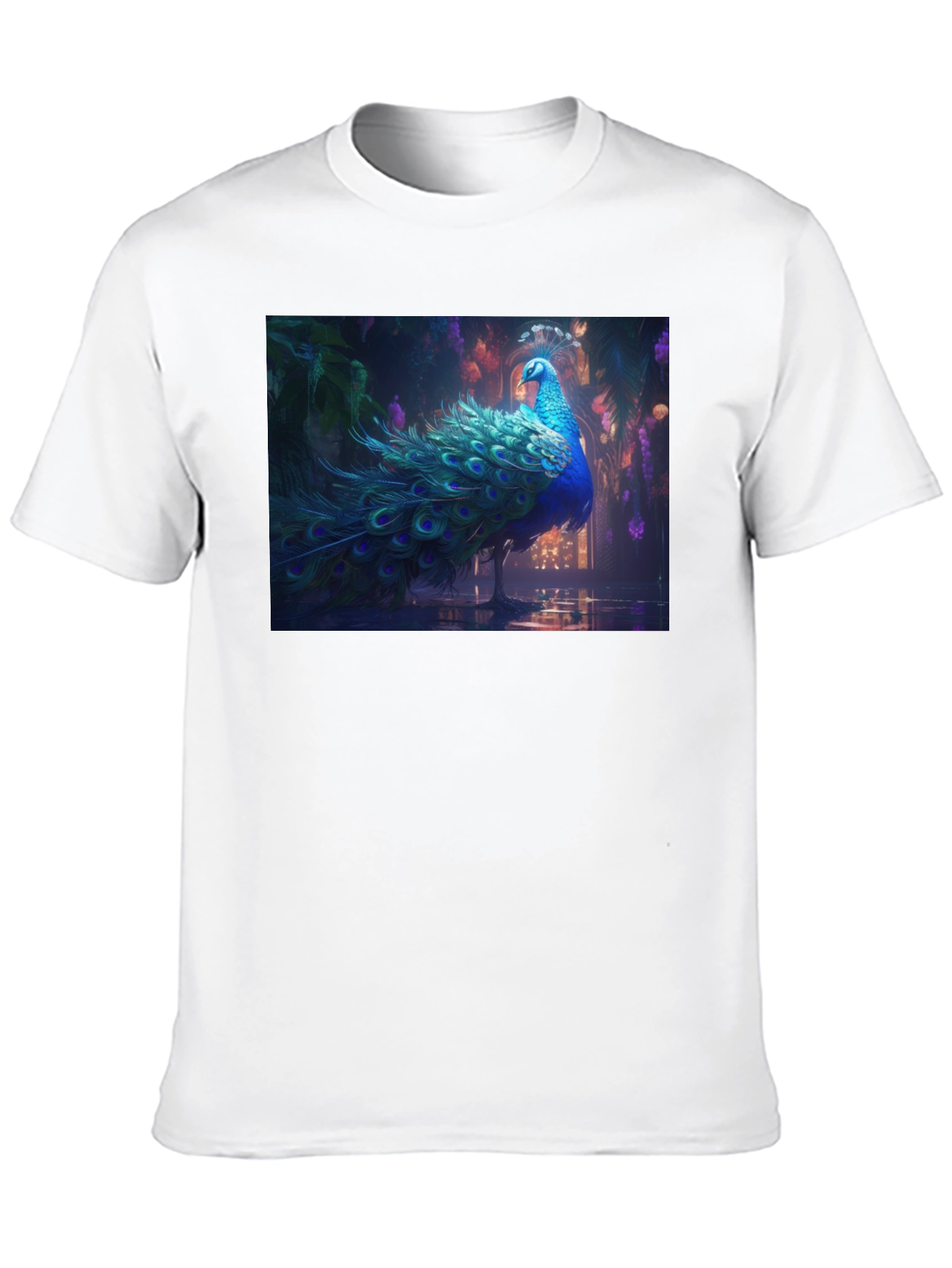 Peacock Graphic Tee - Stylish Mens T-Shirt
