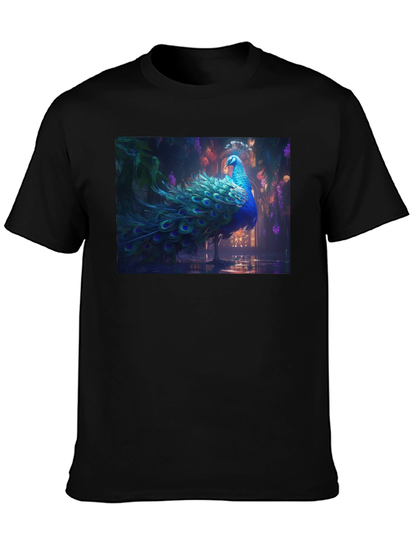 Peacock Graphic Tee - Stylish Mens T-Shirt