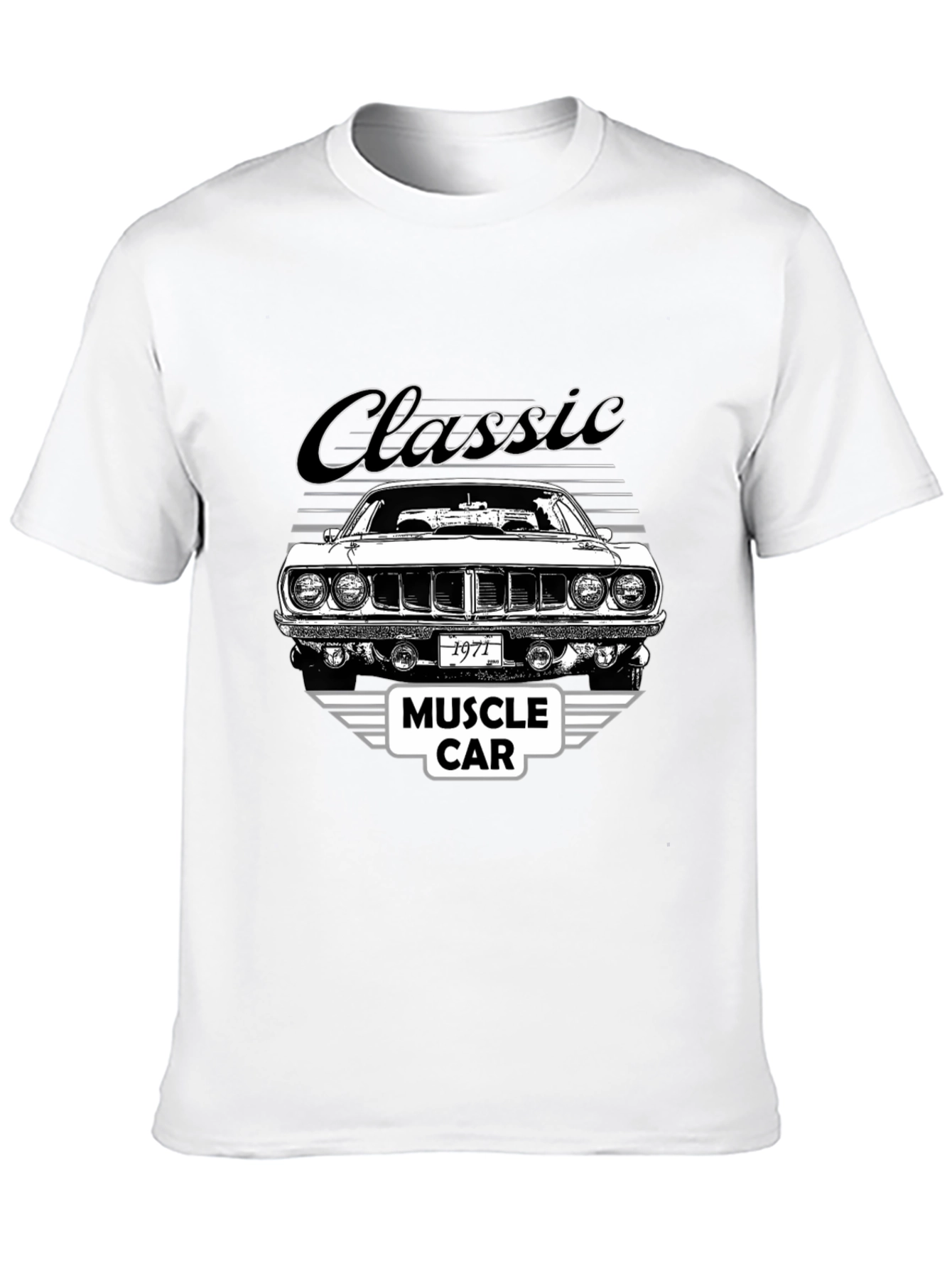 Classic 1971 Muscle Car Graphic T-Shirt