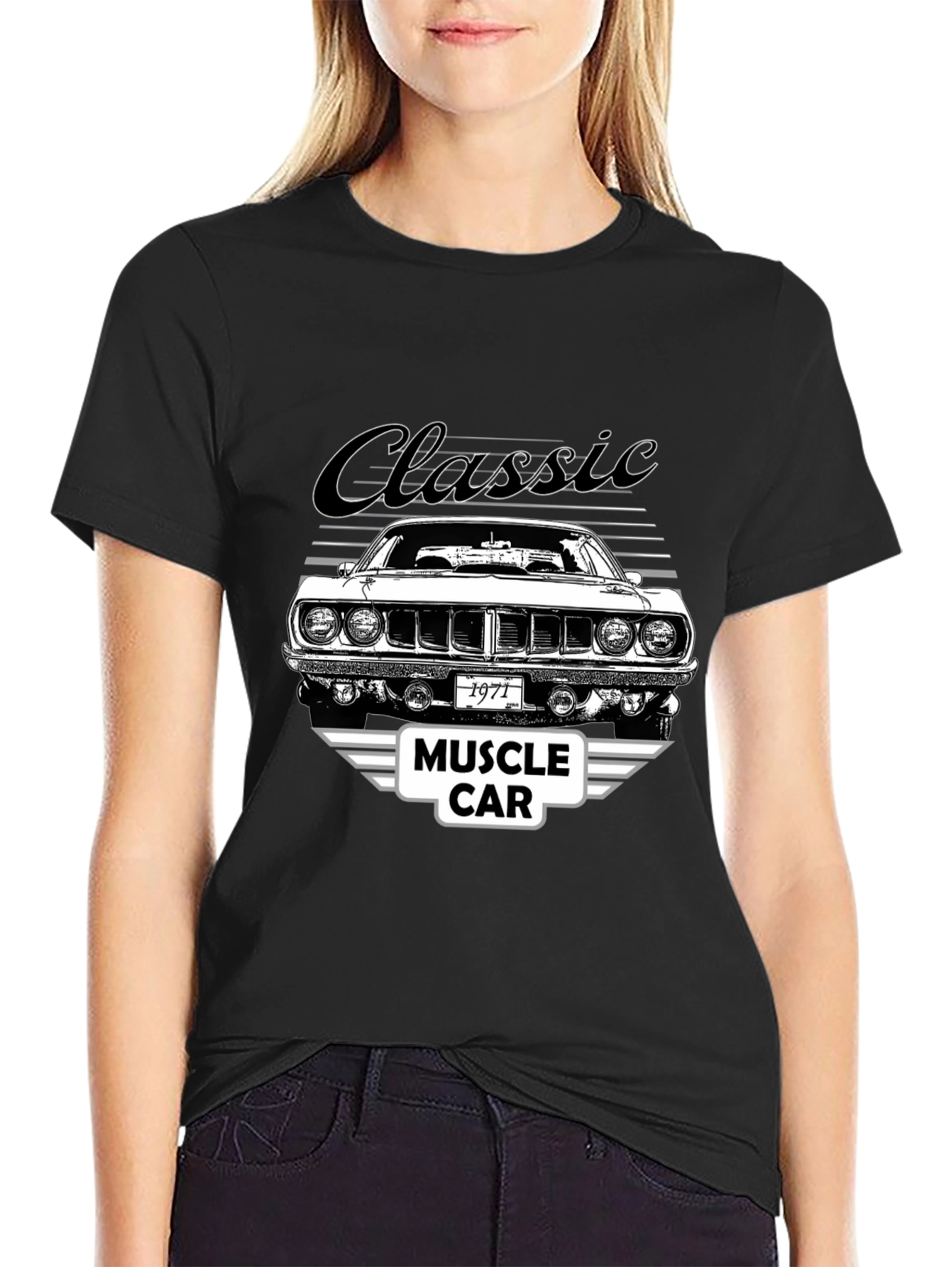Classic 1971 Muscle Car Graphic T-Shirt