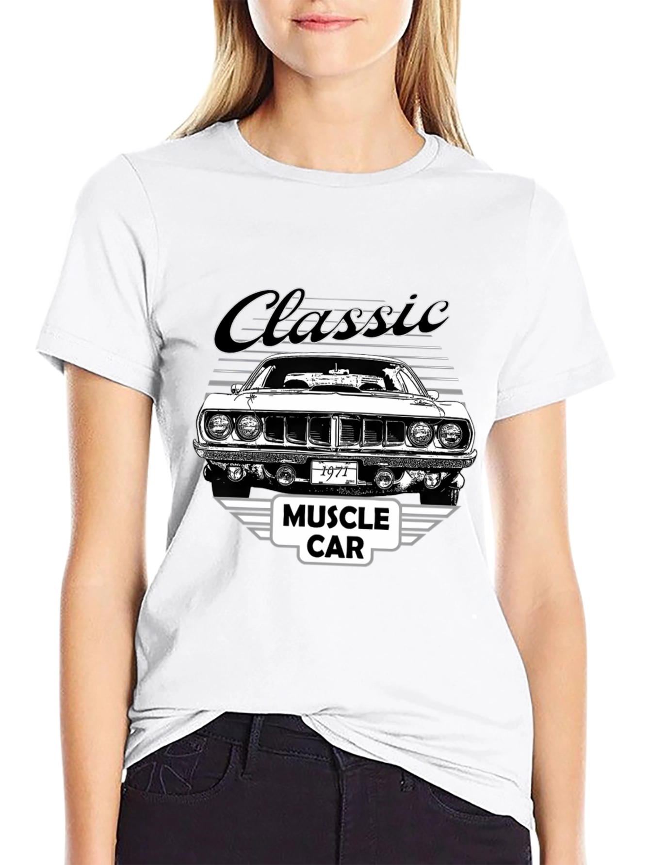 Classic 1971 Muscle Car Graphic T-Shirt