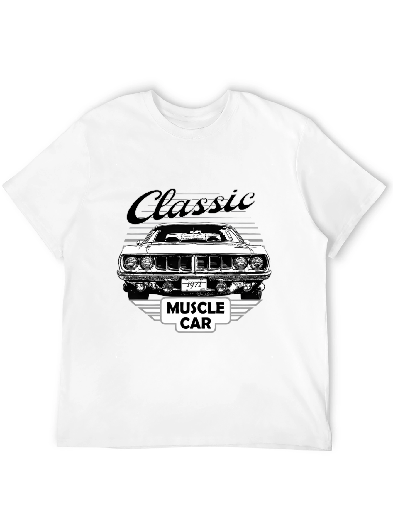 Classic 1971 Muscle Car Graphic T-Shirt