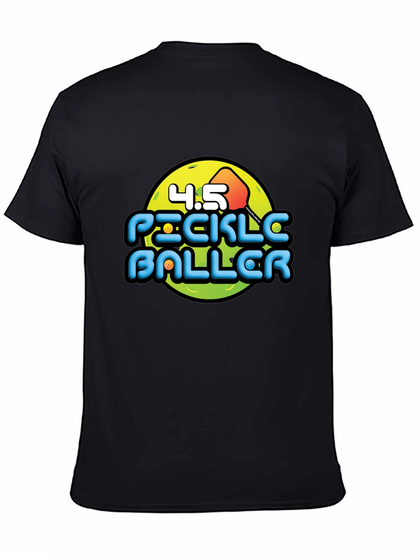Pickleballer Graphic Tee - Black T-Shirt