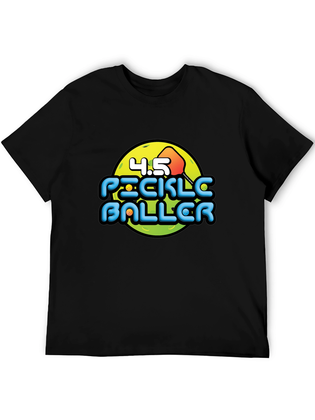 Pickleballer Graphic Tee - Black T-Shirt