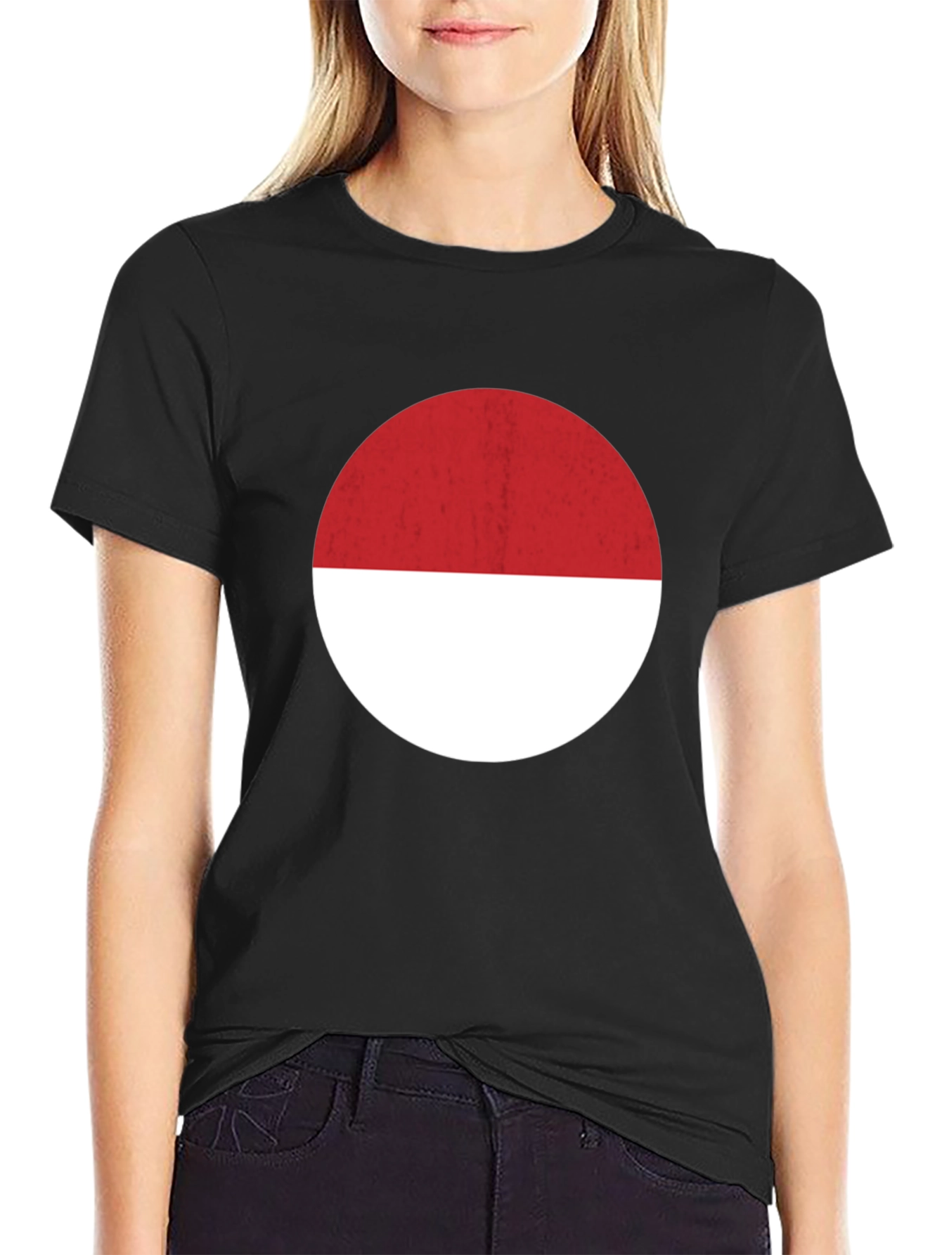 Circle Flag Graphic T-Shirt