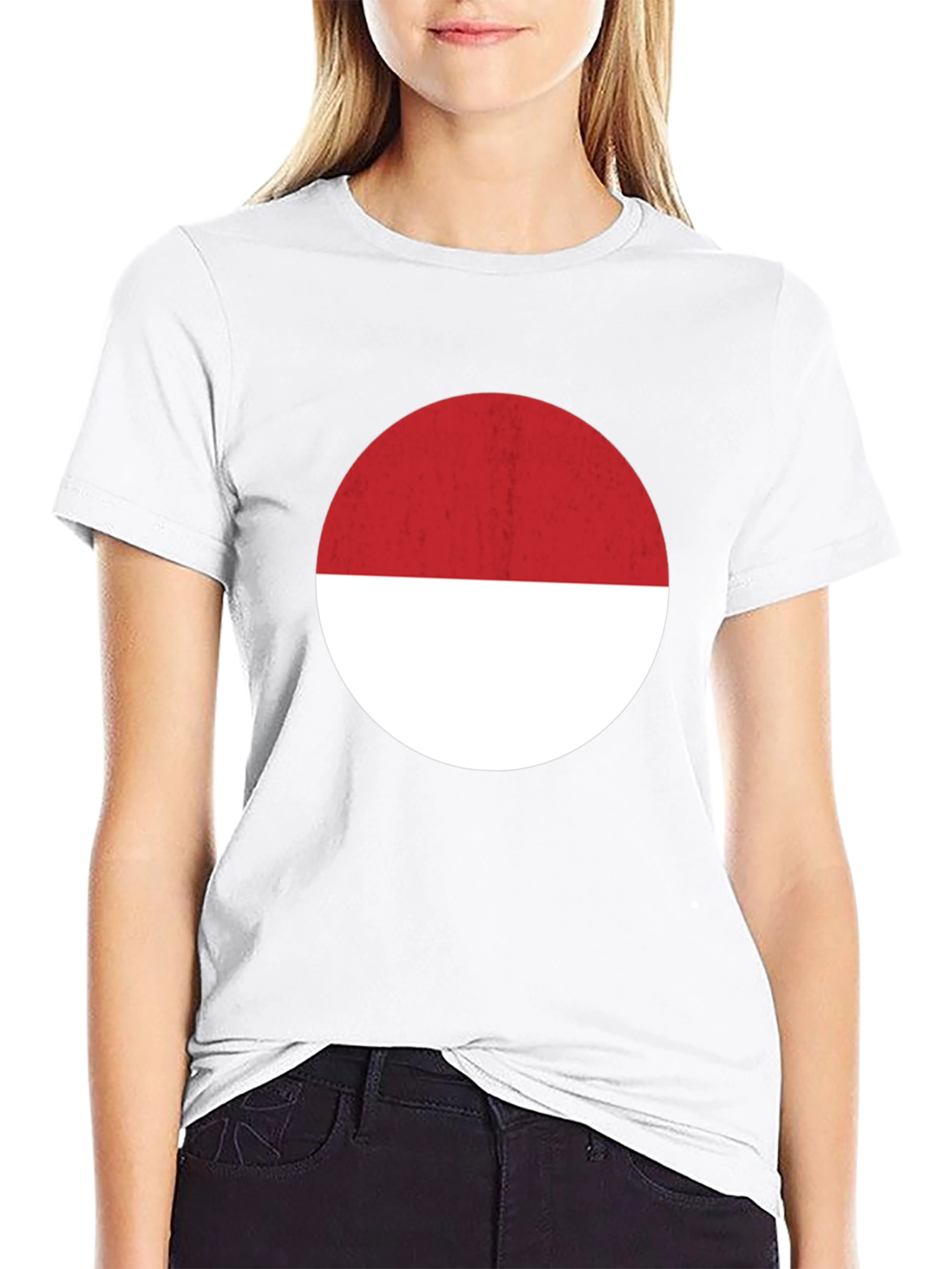 Circle Flag Graphic T-Shirt