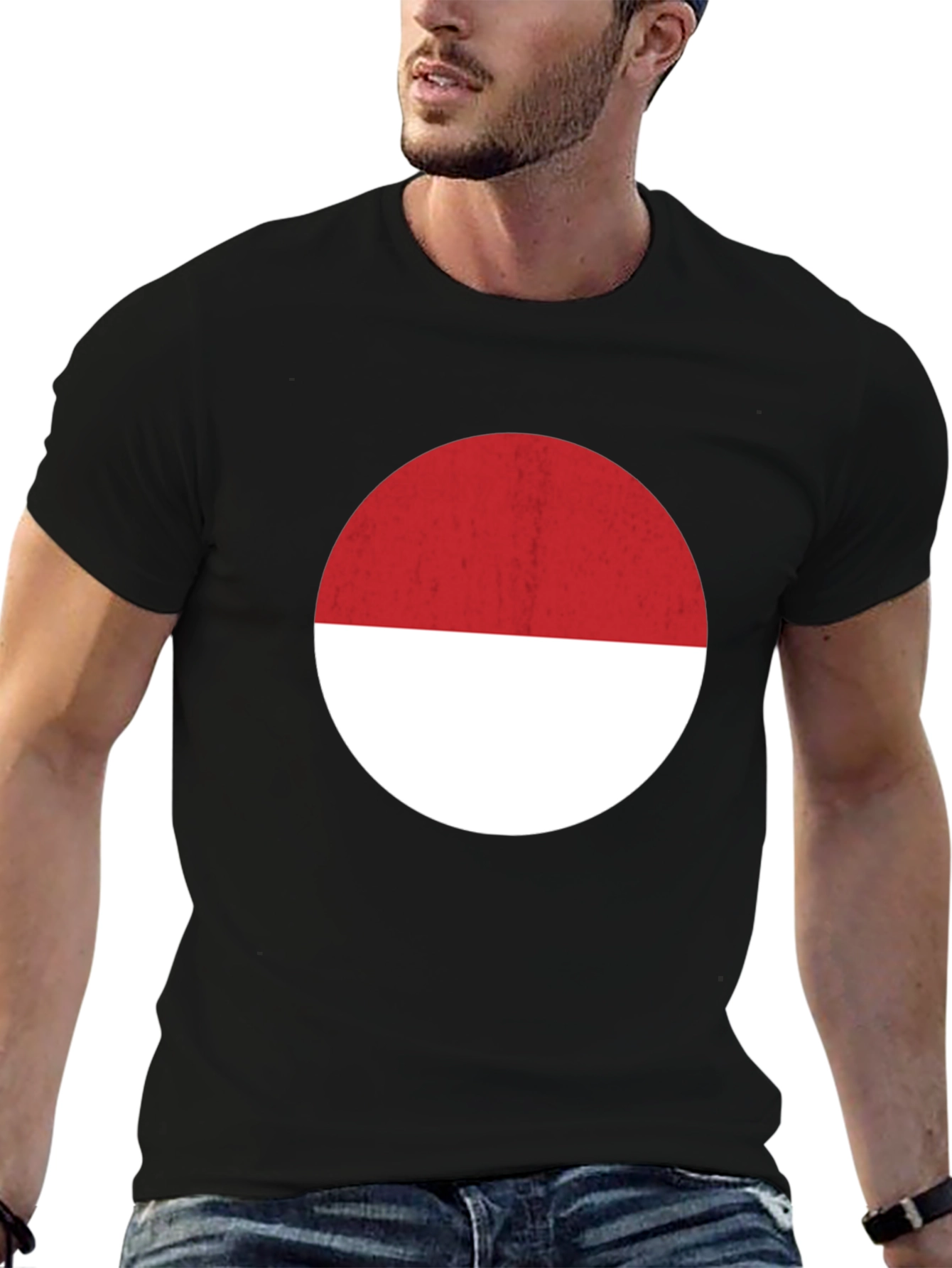 Circle Flag Graphic T-Shirt