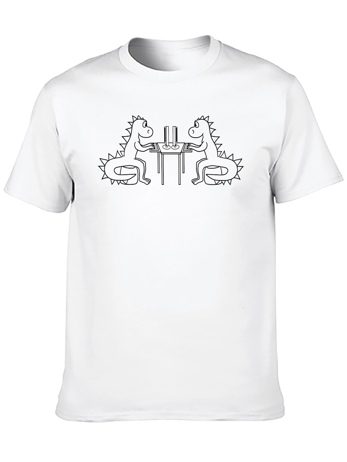 Dinosaur Gamers Black T-Shirt