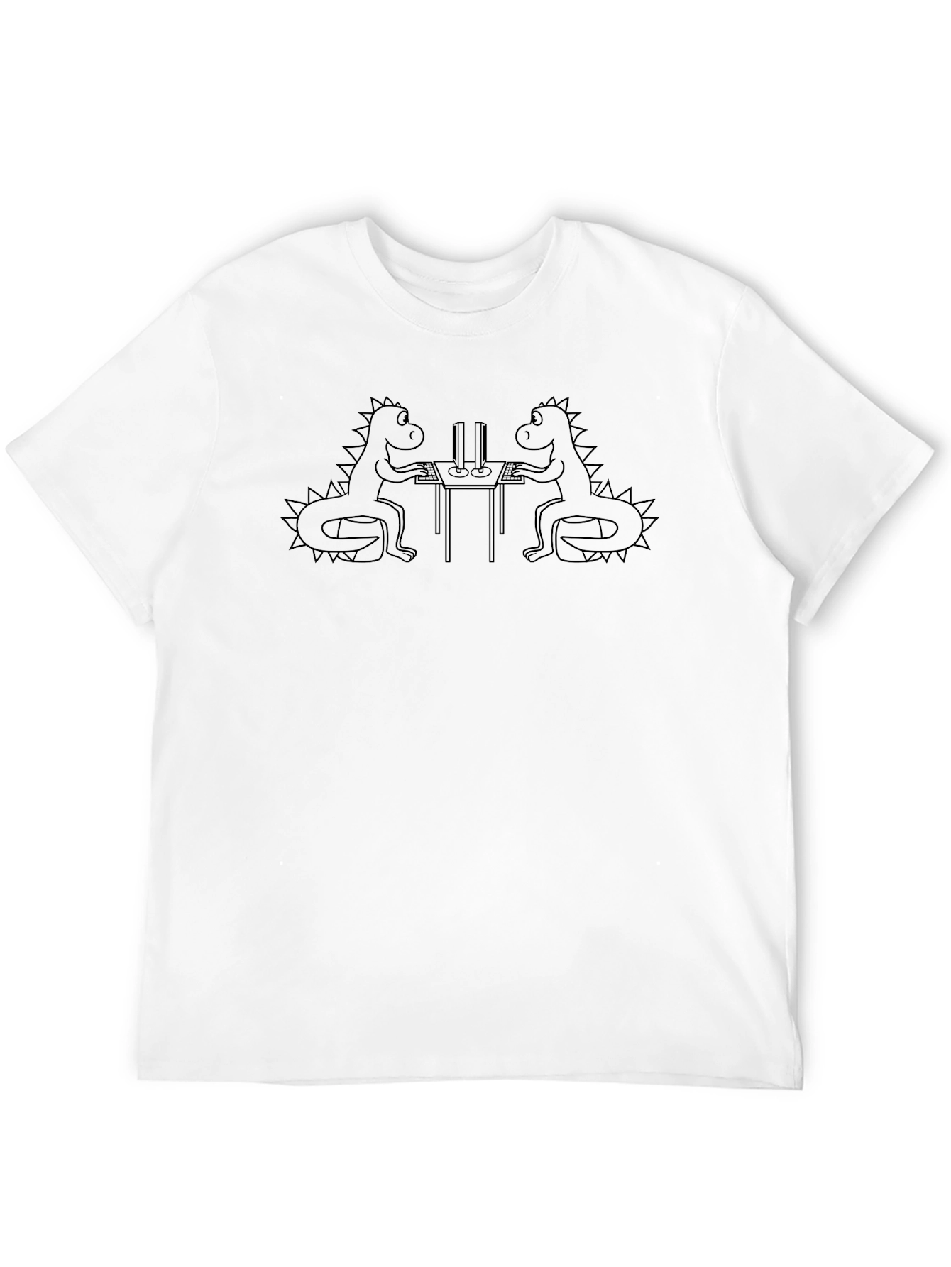 Dinosaur Gamers Black T-Shirt