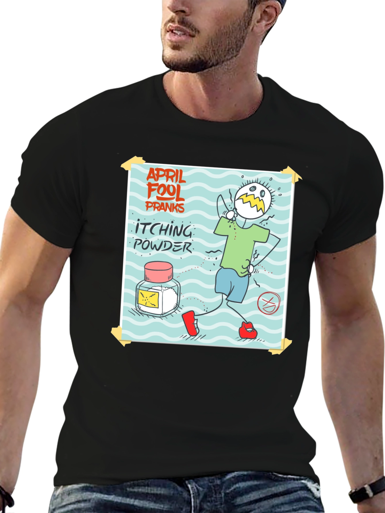 April Fools Day Itching Powder Prank T-Shirt