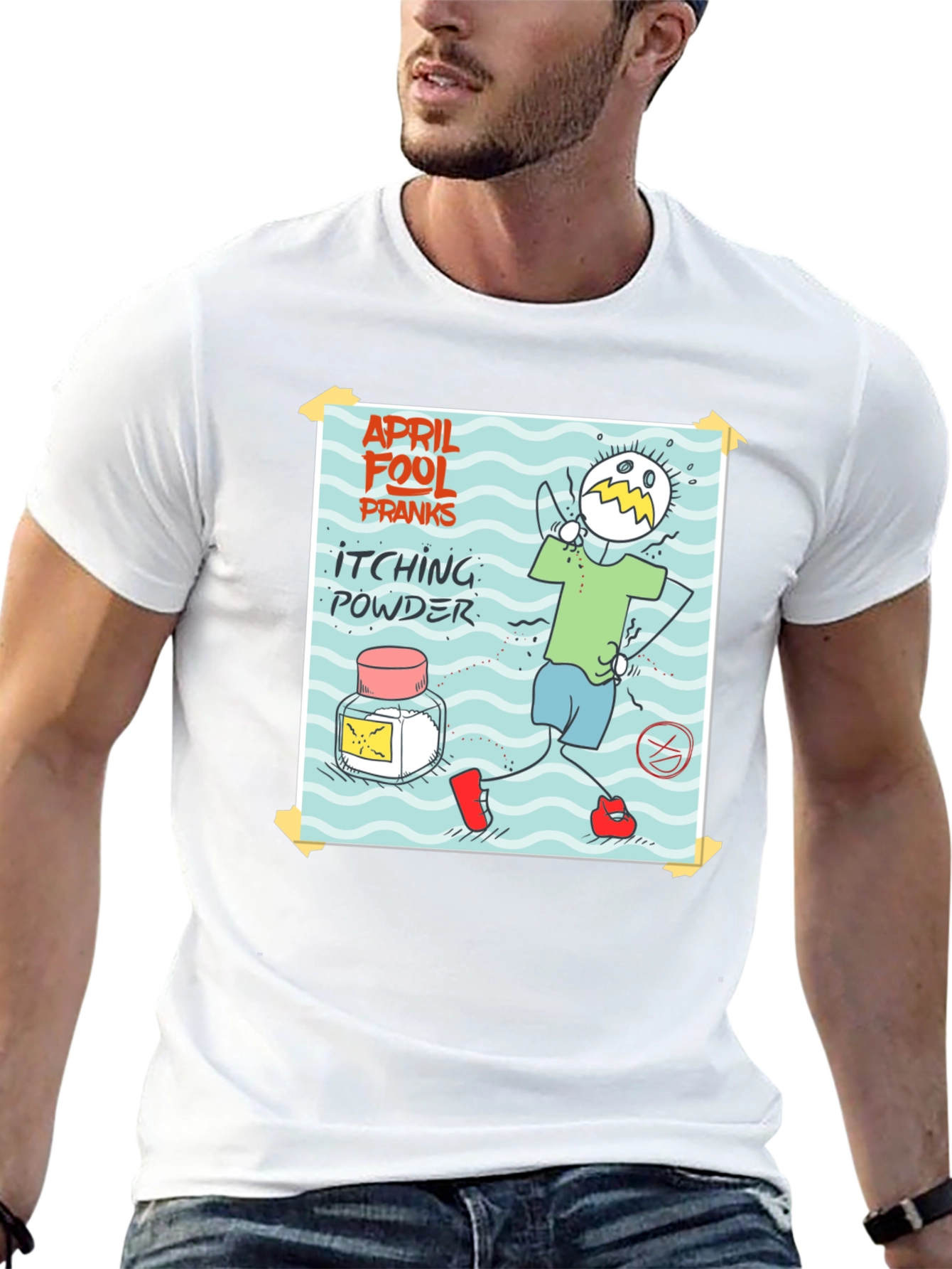 April Fools Day Itching Powder Prank T-Shirt