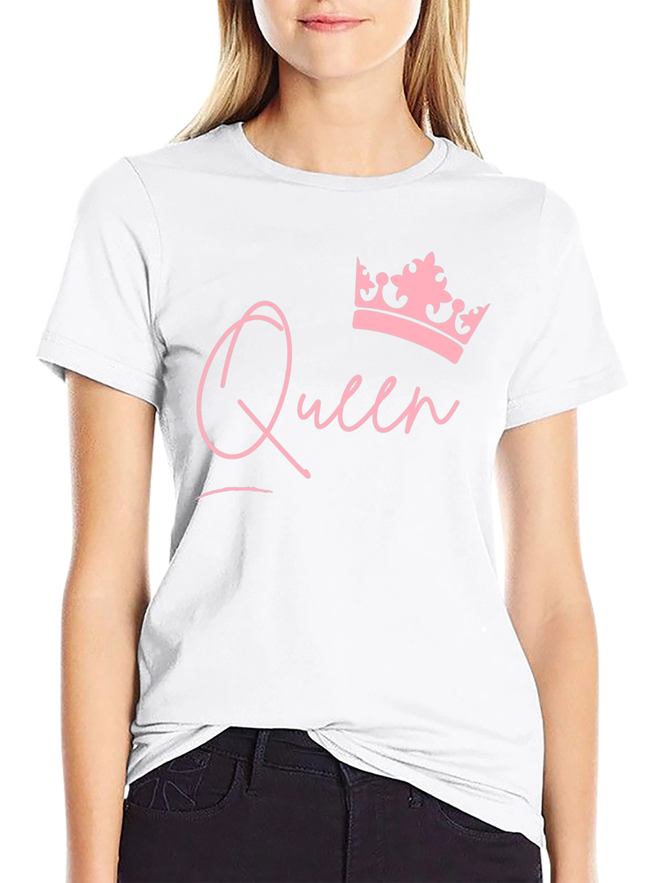 Queen Crown Graphic Black T-Shirt